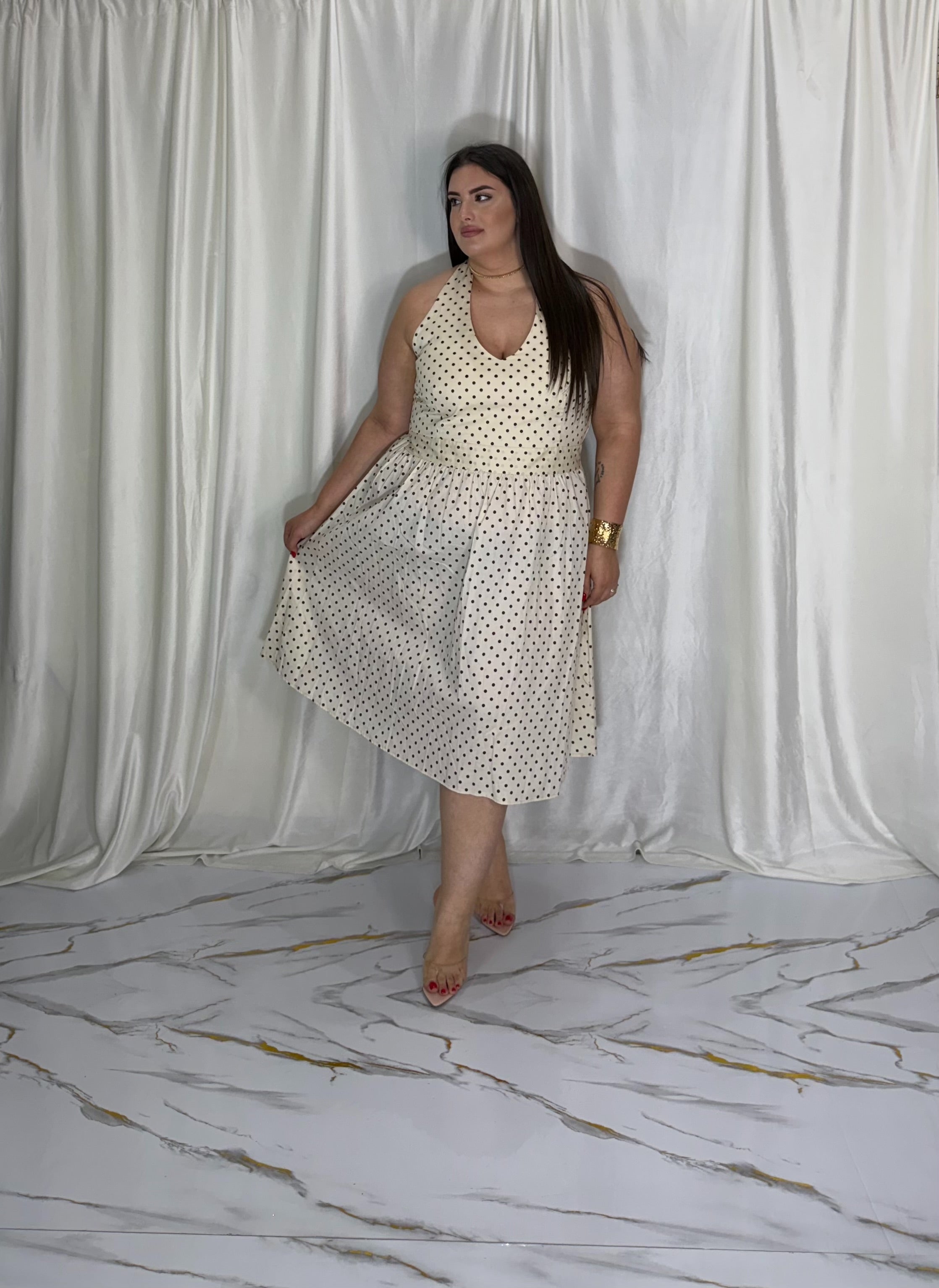 Dress pois panna