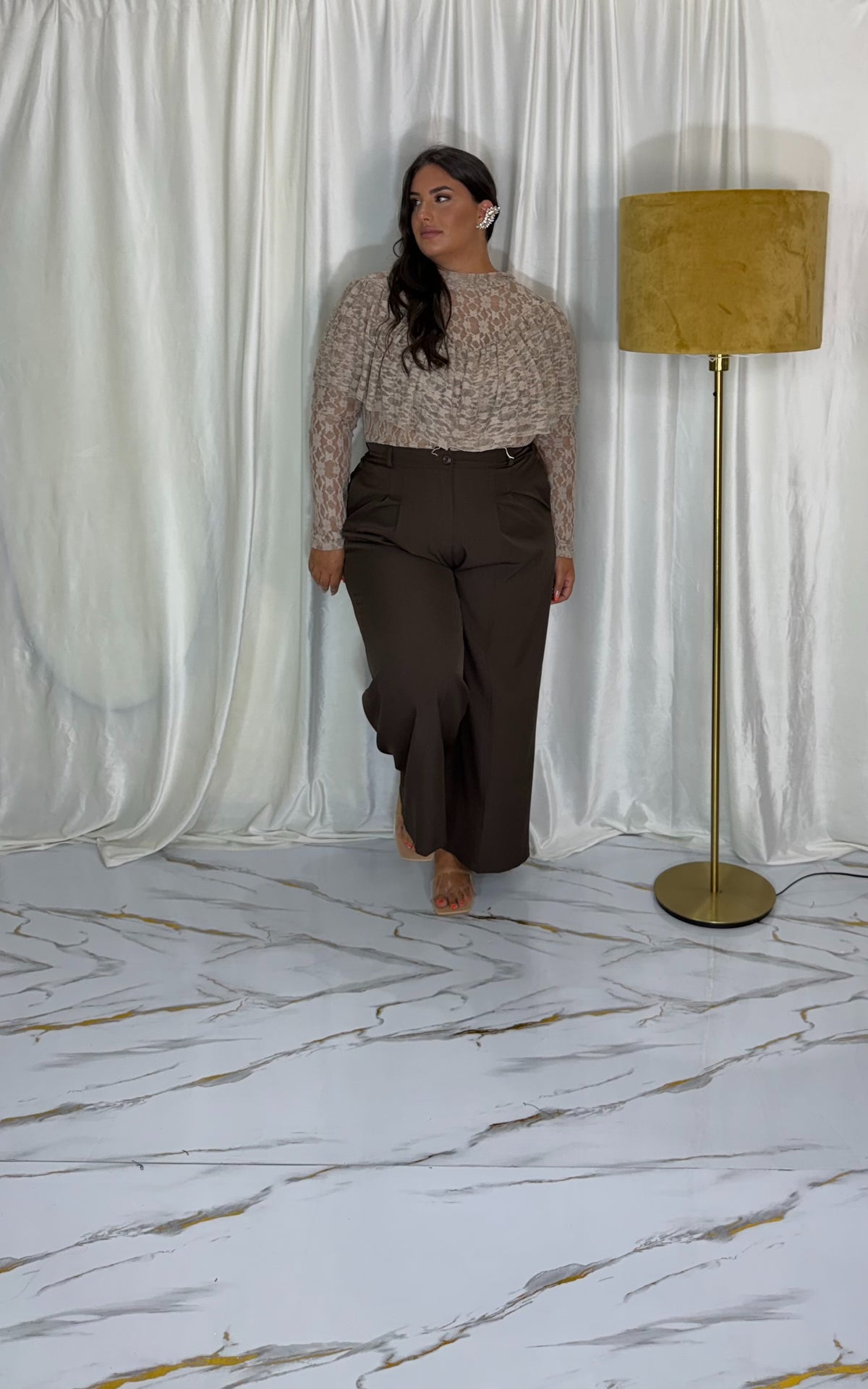 Pantalone dolores marrone