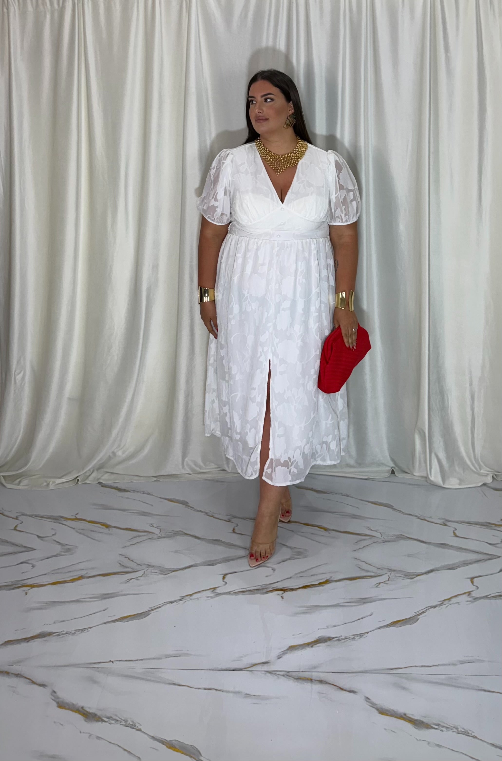 Dress fiore bianco