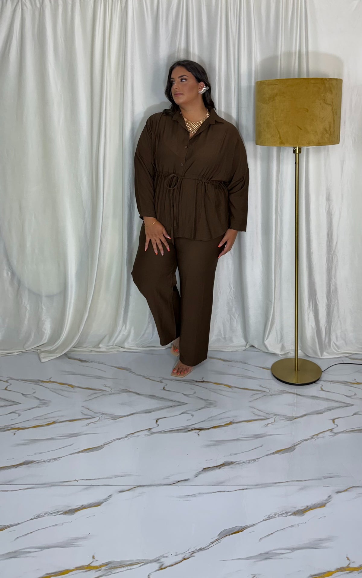 Coordinato Mary marrone