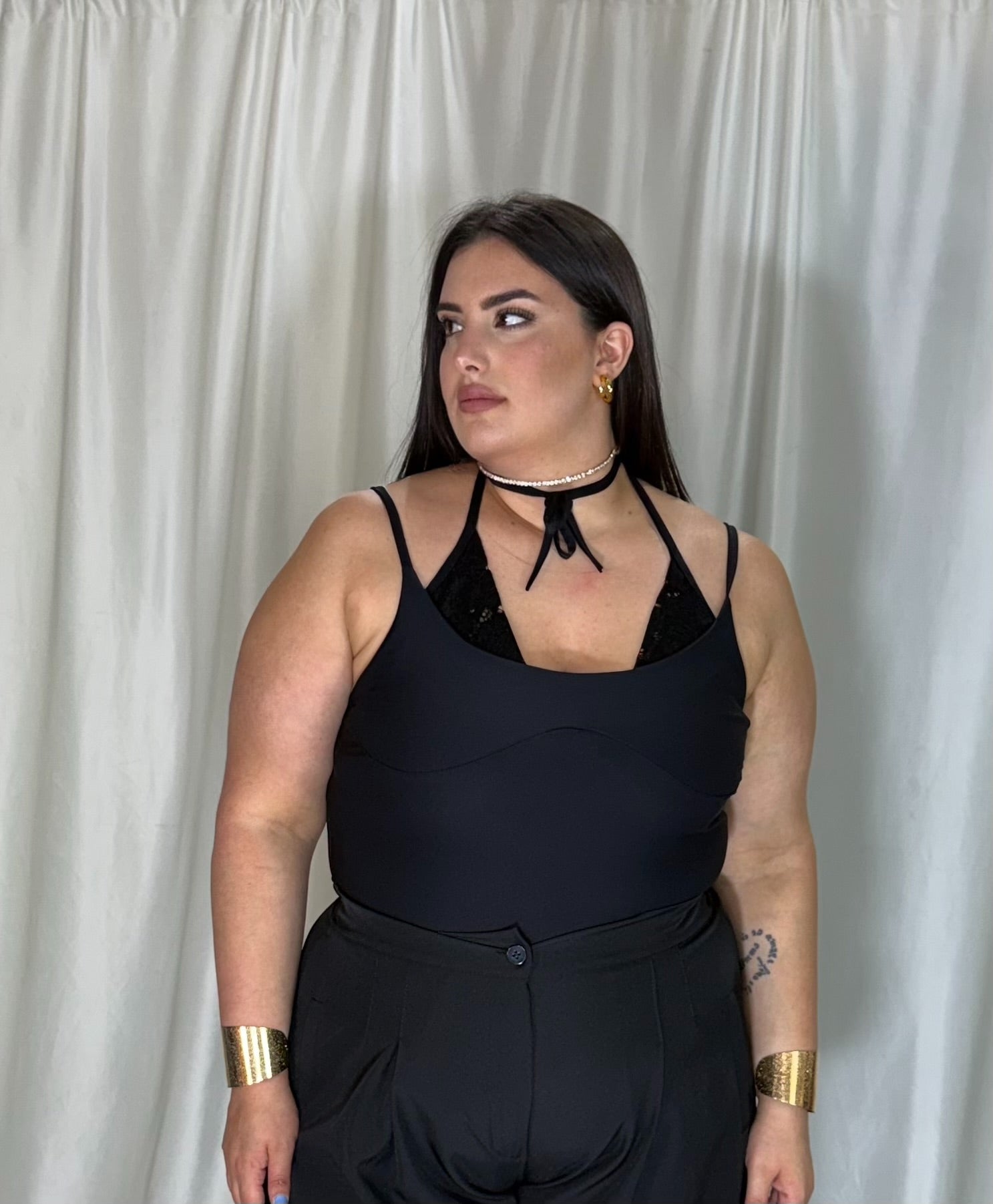 Body choker nero