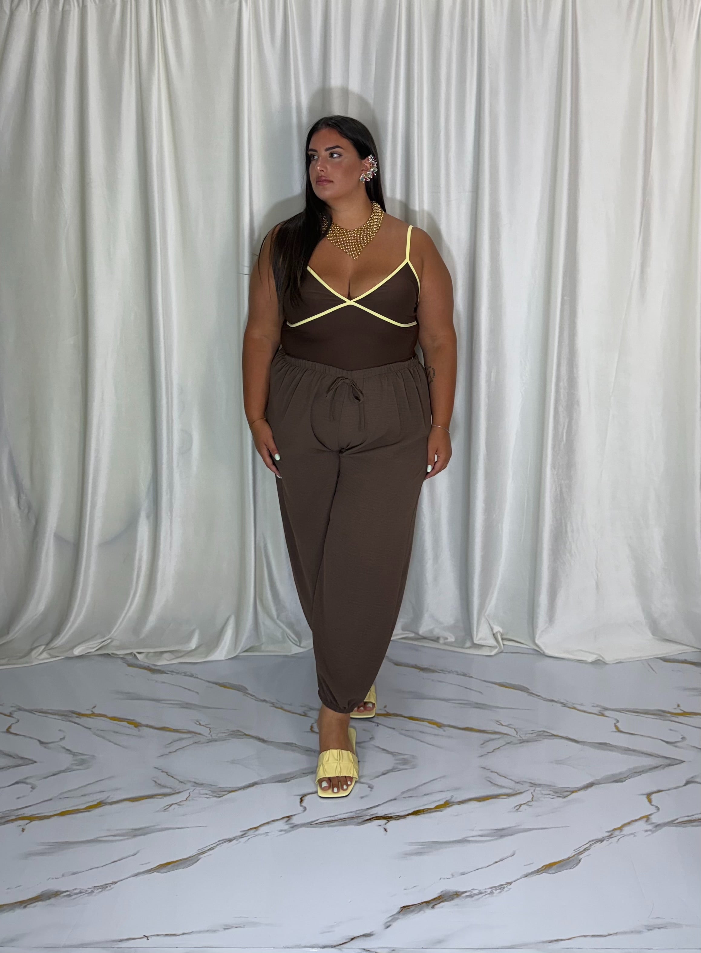 Pantalone Denise marrone