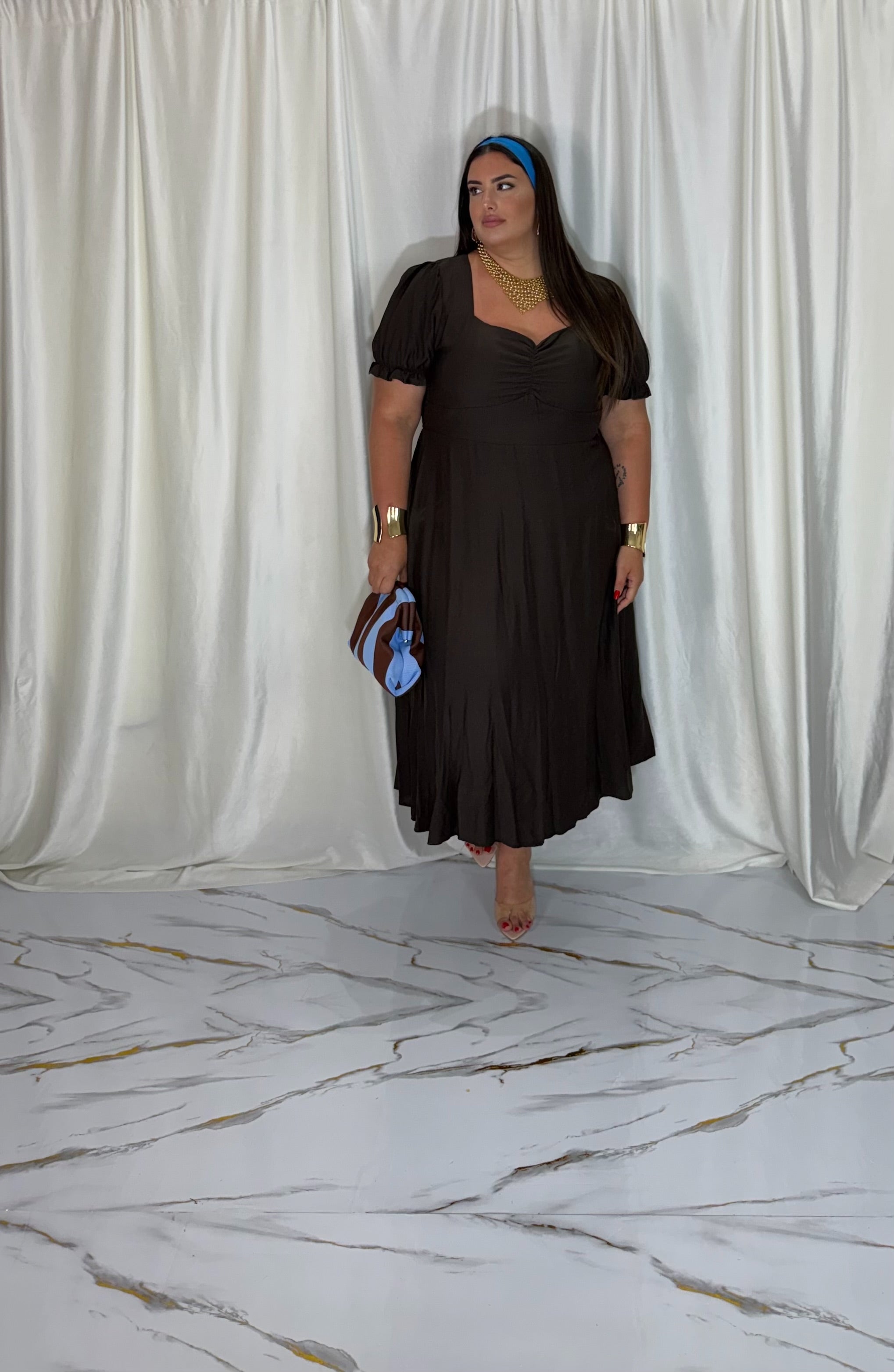 Dress alexia marrone