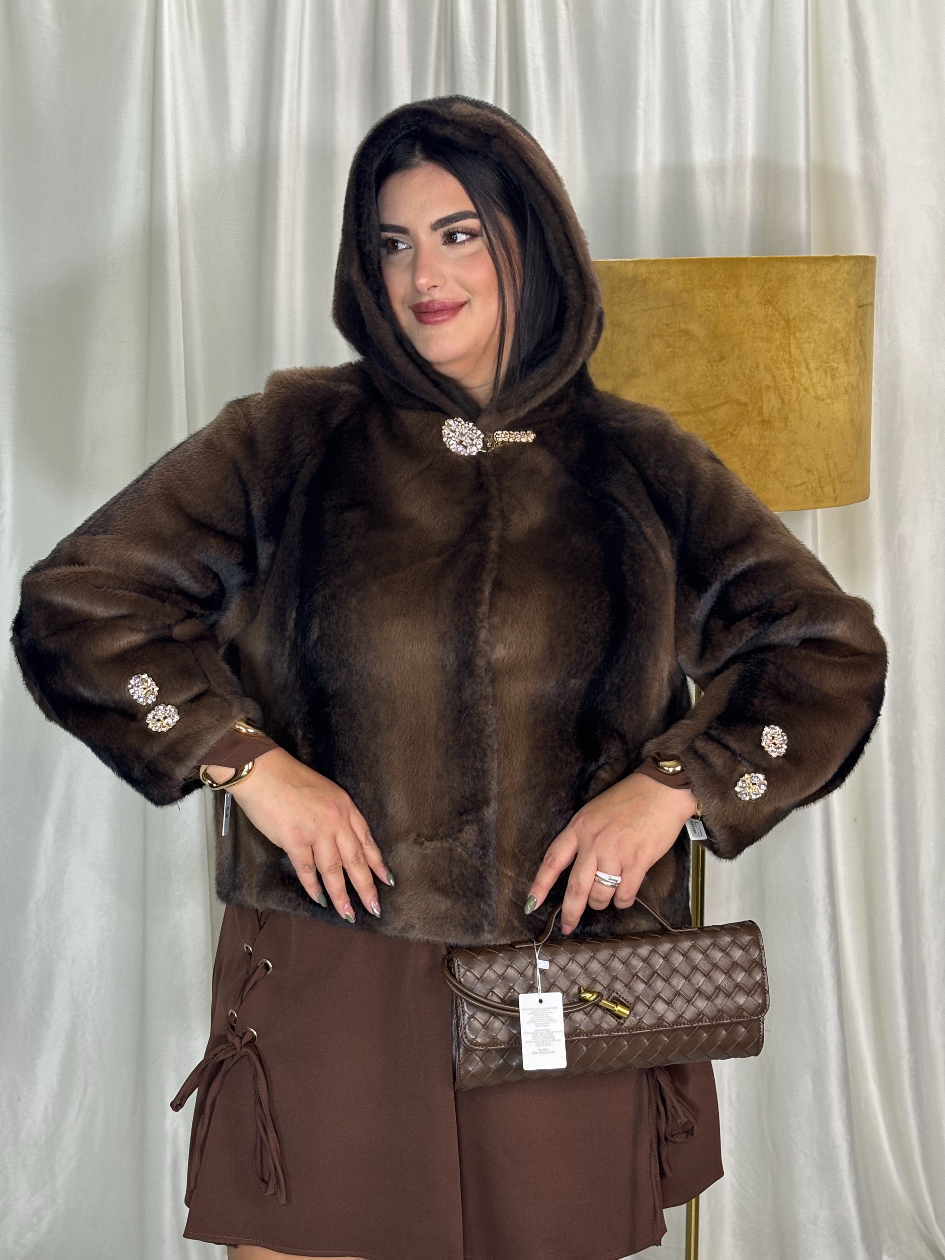 Pelliccia mood visone marrone