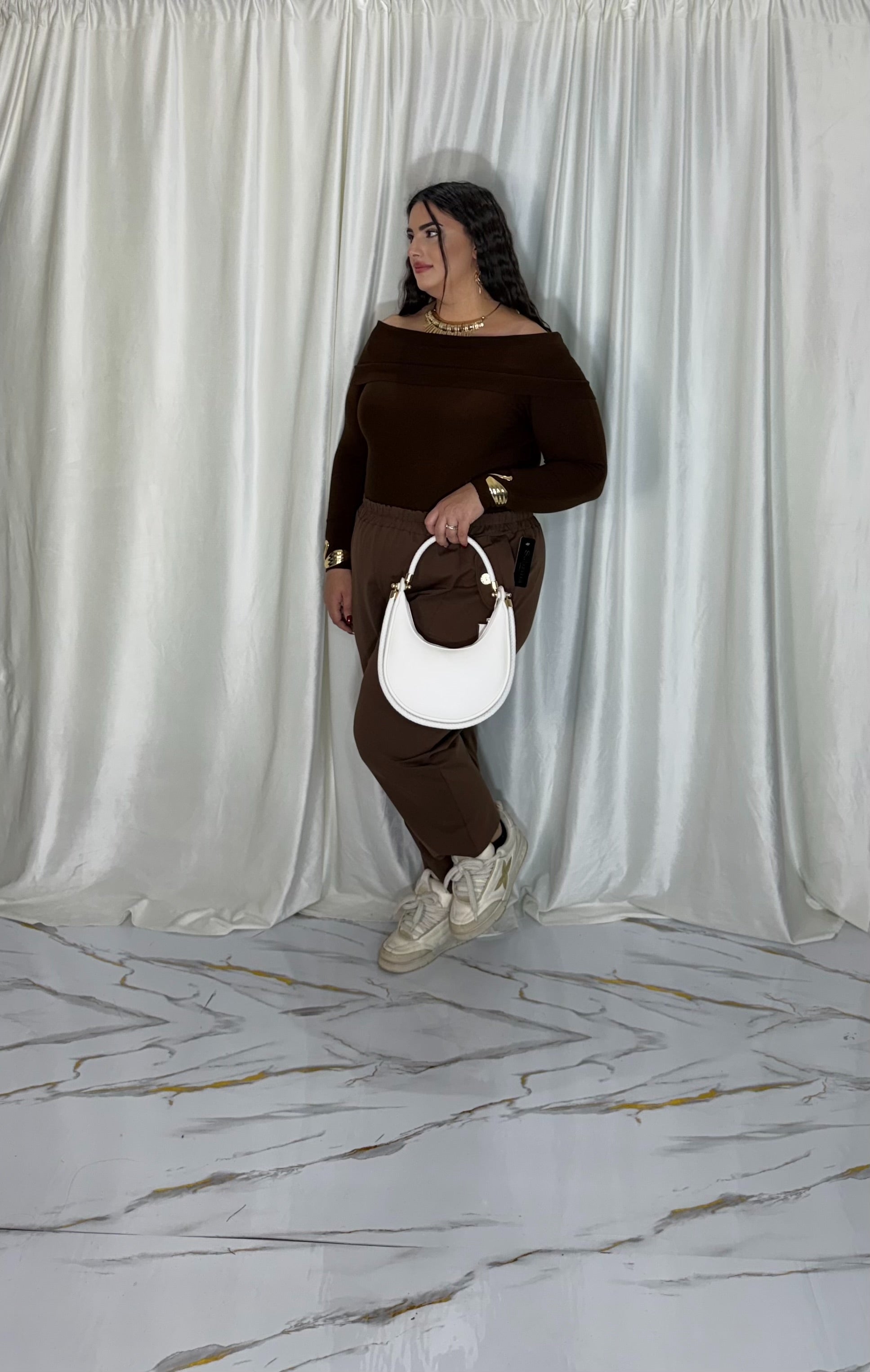 Pantalone Lia marrone