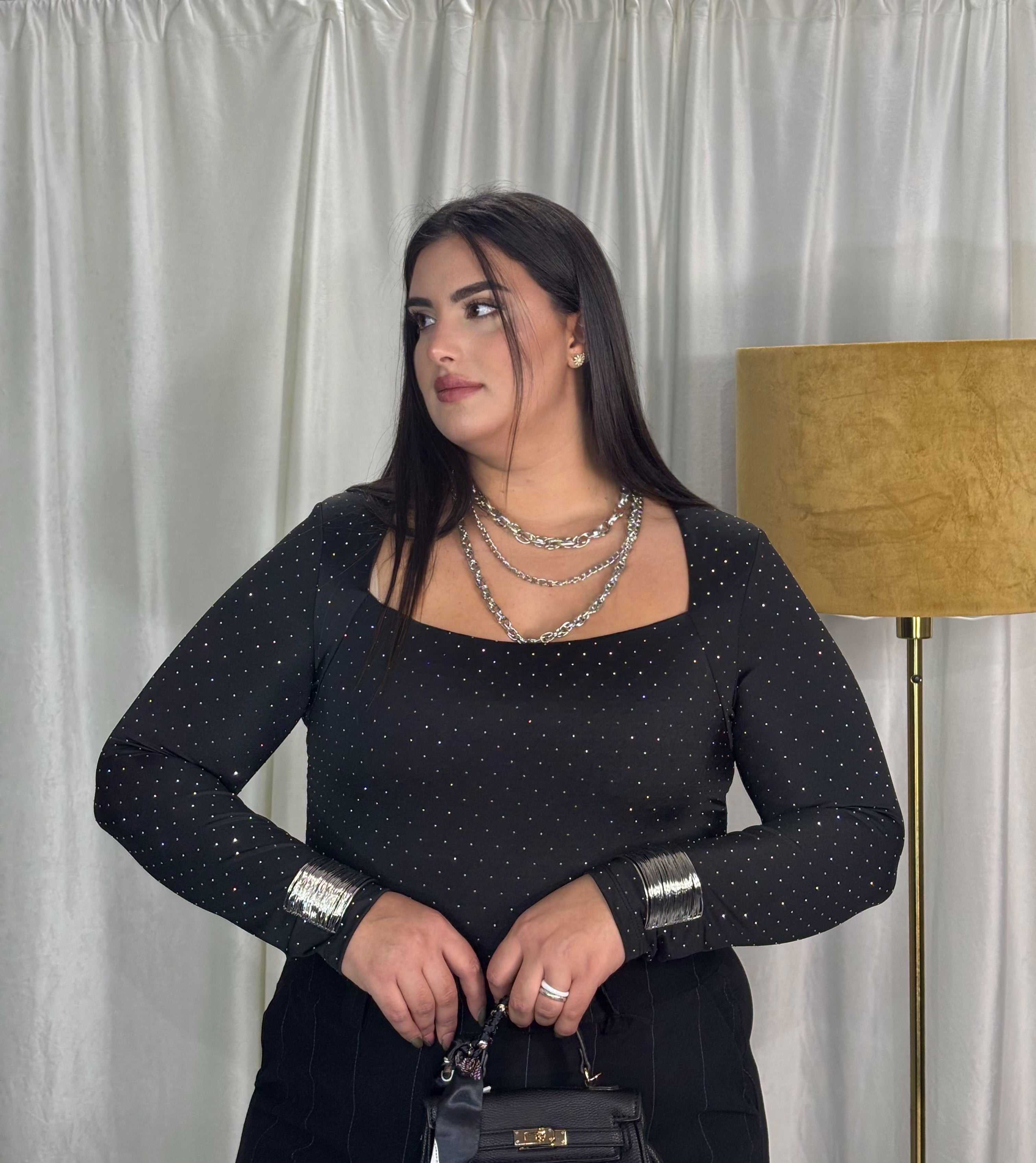 Collana 3 catene gold e silver