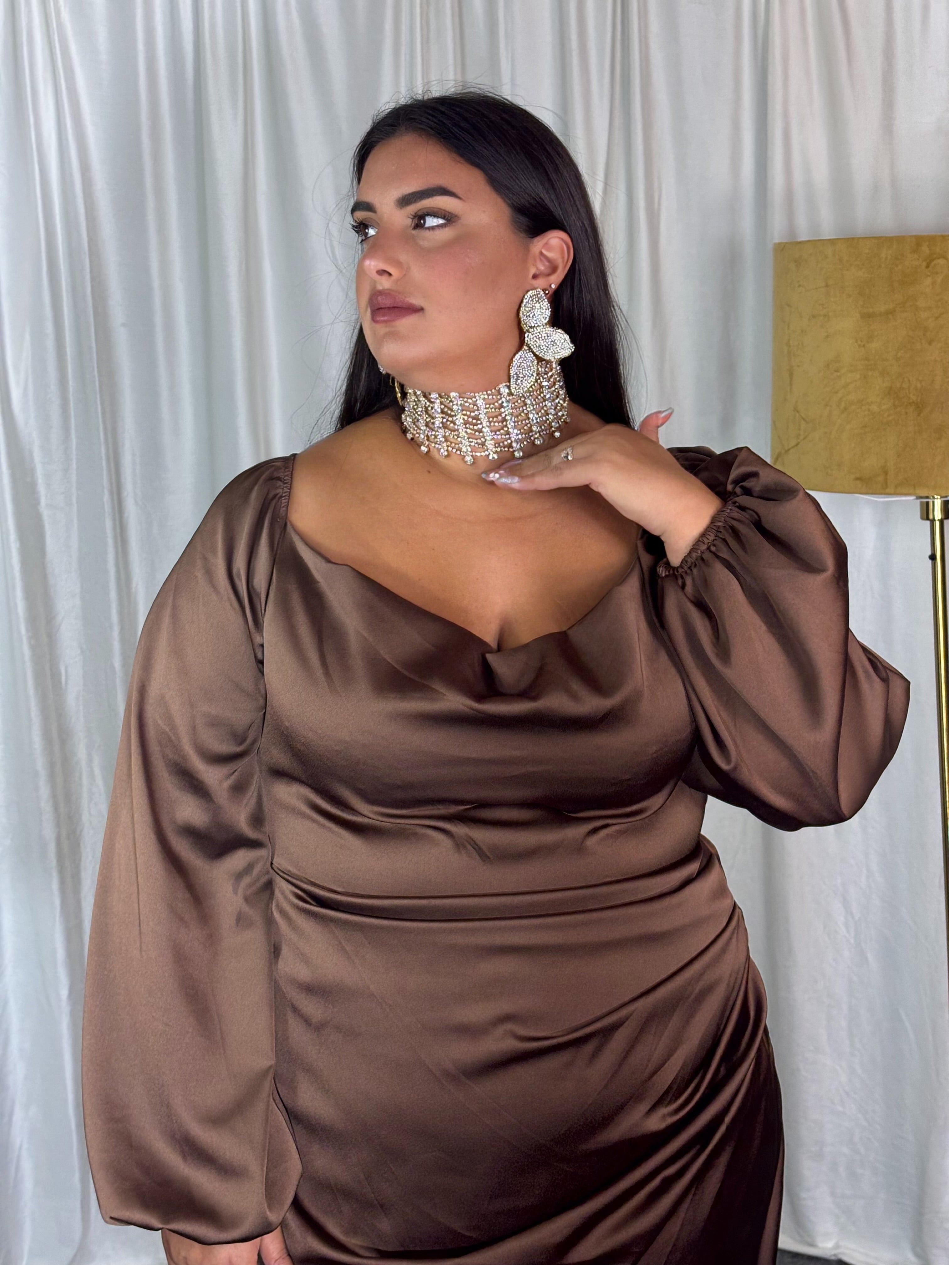 Collana Swarovski oro e silver