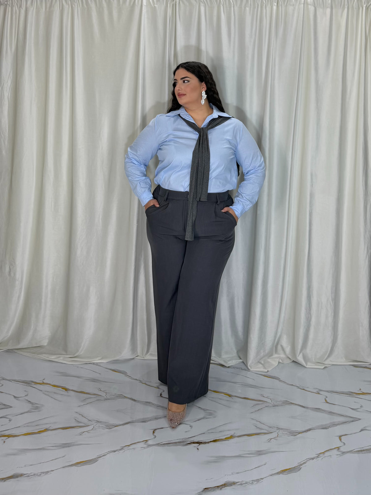 Coordinato 3 pezzi grigio