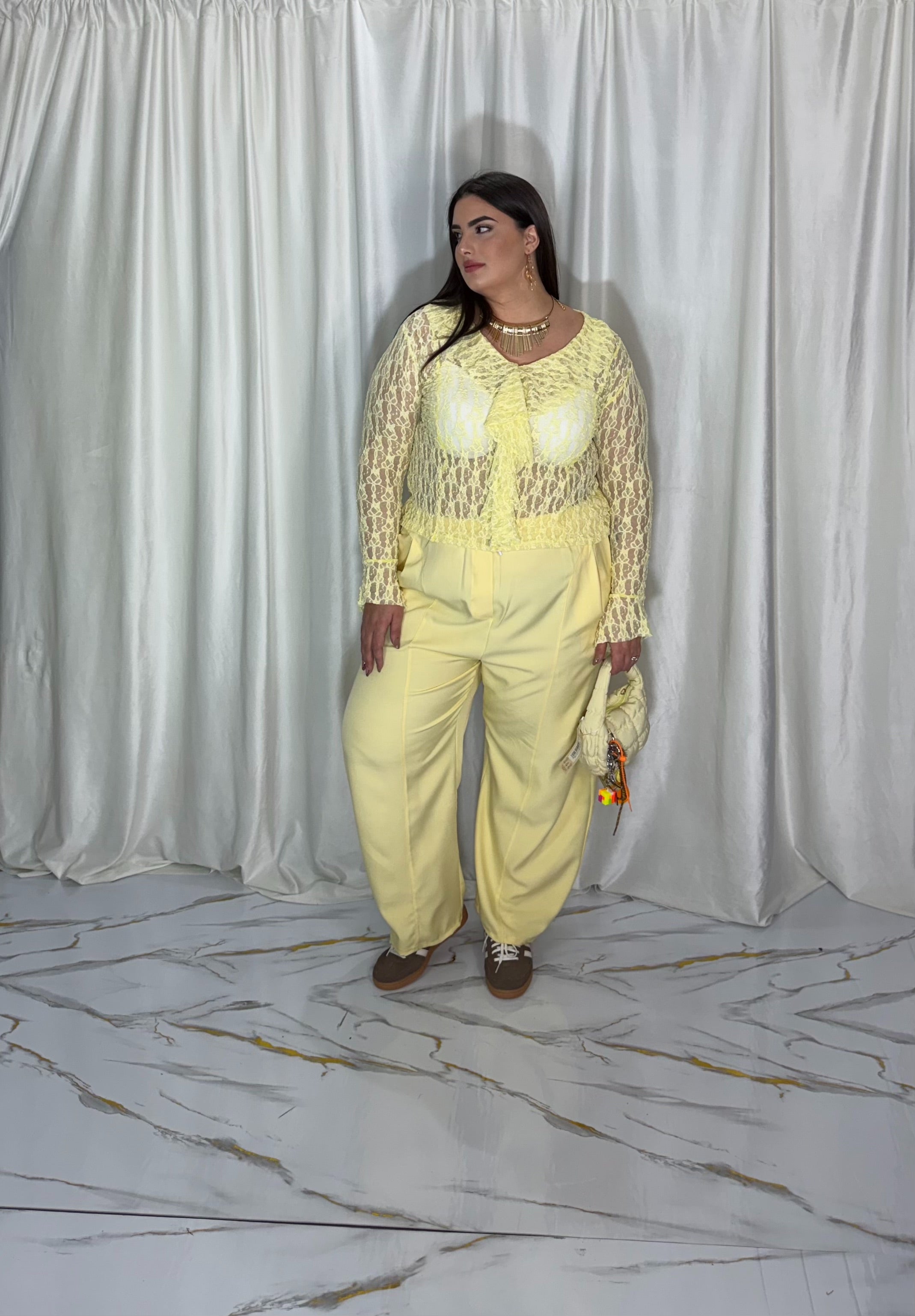 Pantalone Irene giallo