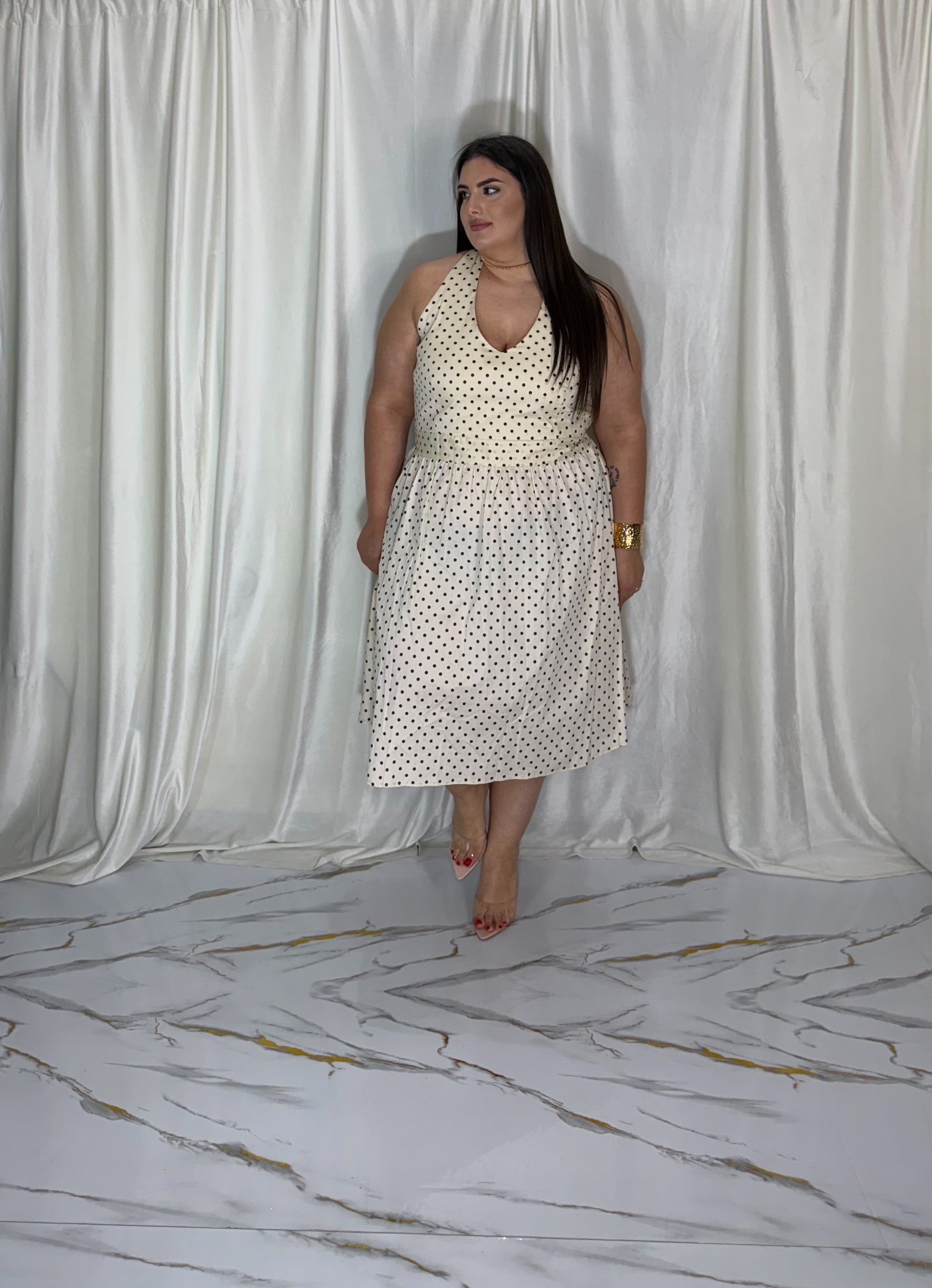Dress pois panna