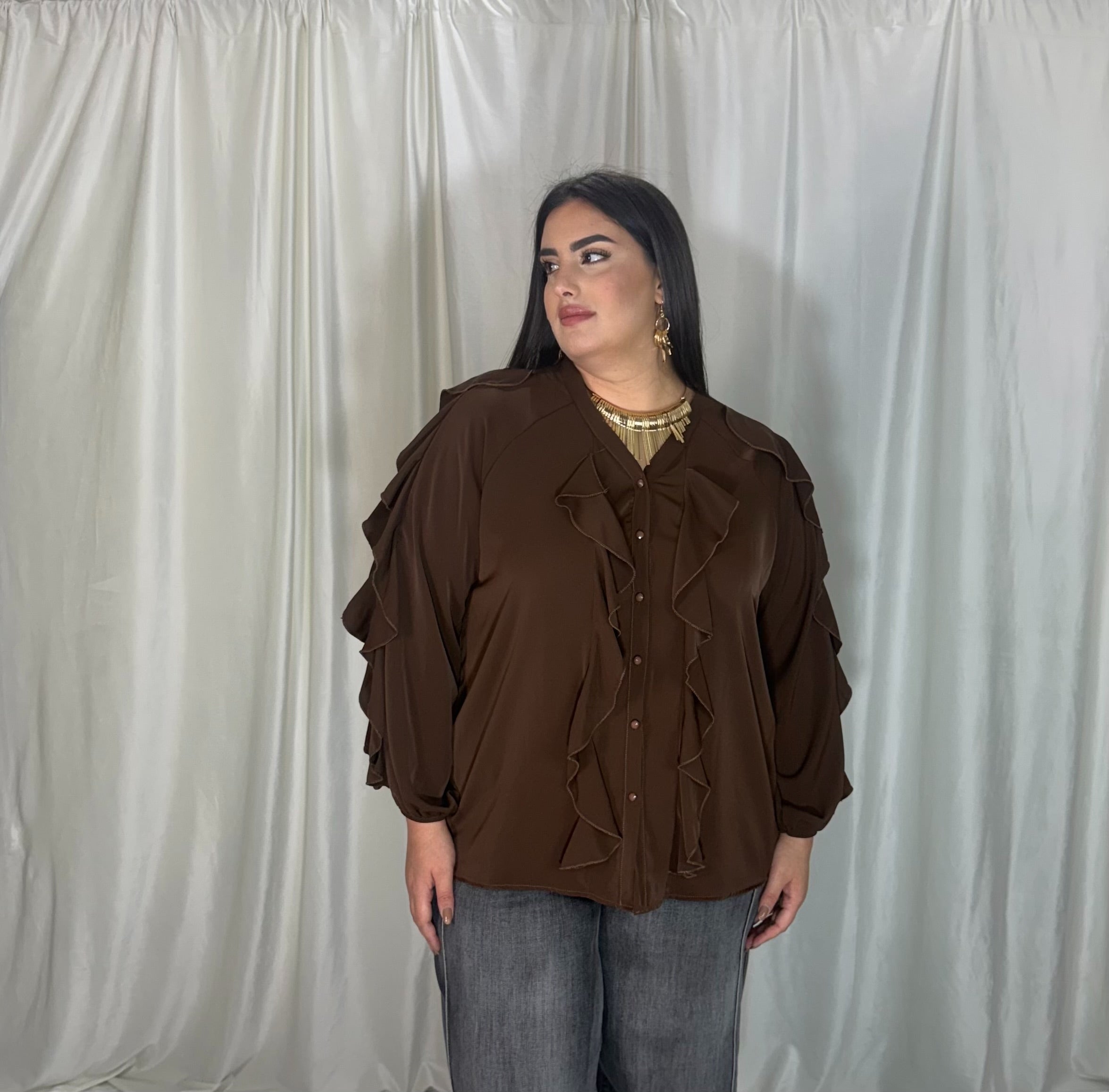 Camicia Sofia marrone