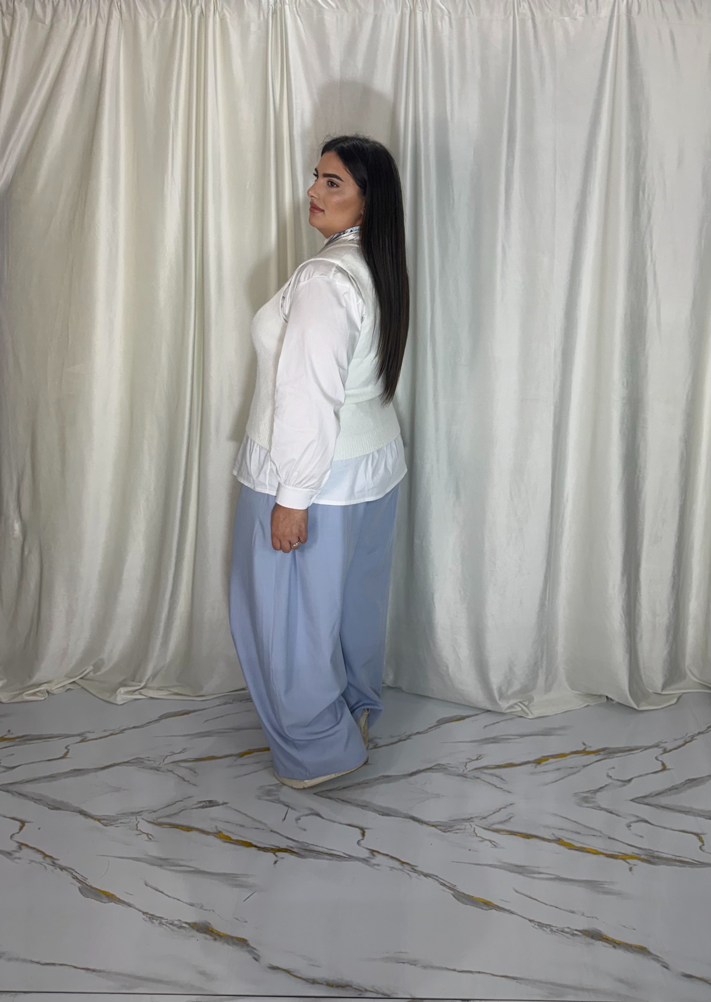 Pantalone ely celeste
