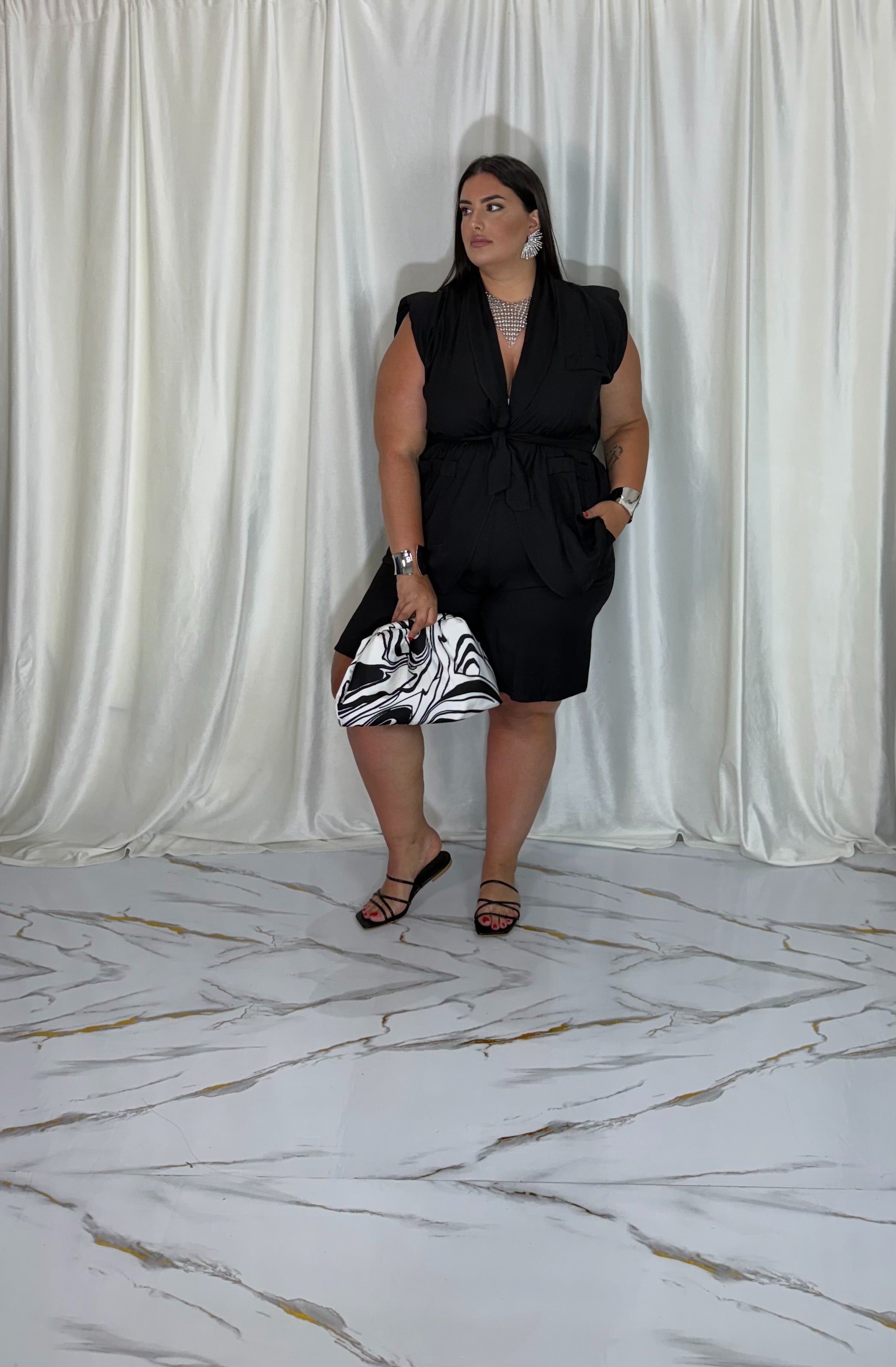 Coordinato Debora nero