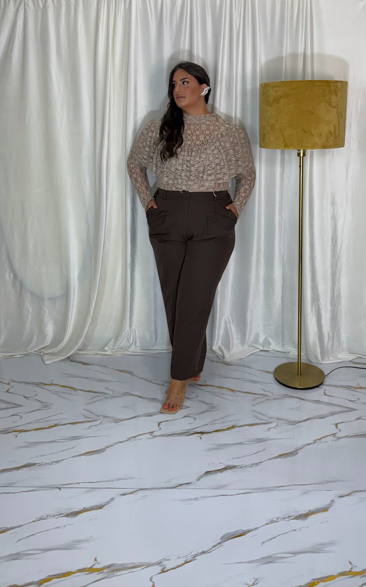 Pantalone dolores marrone