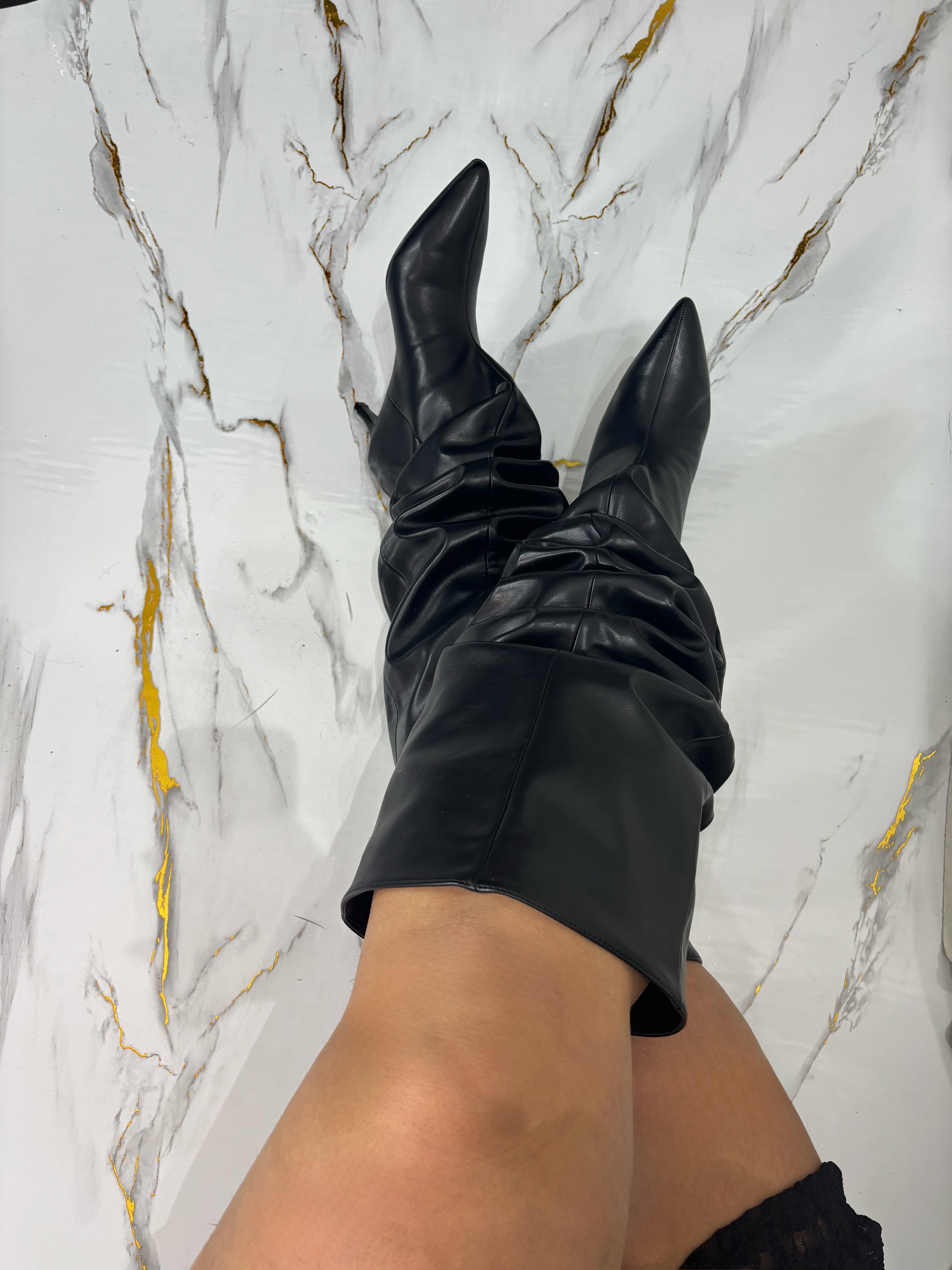 Tacchi in eco pelle neri