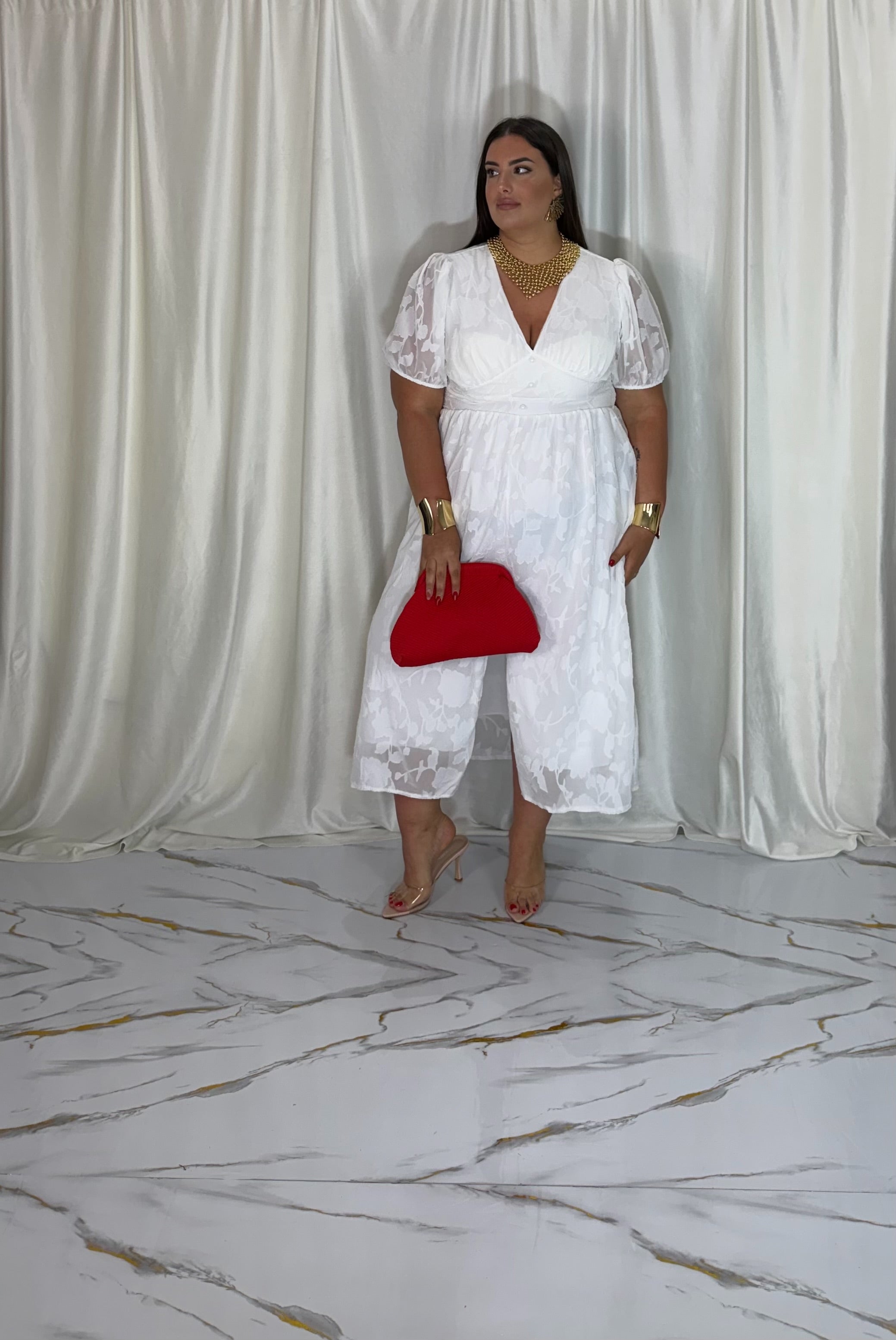 Dress fiore bianco