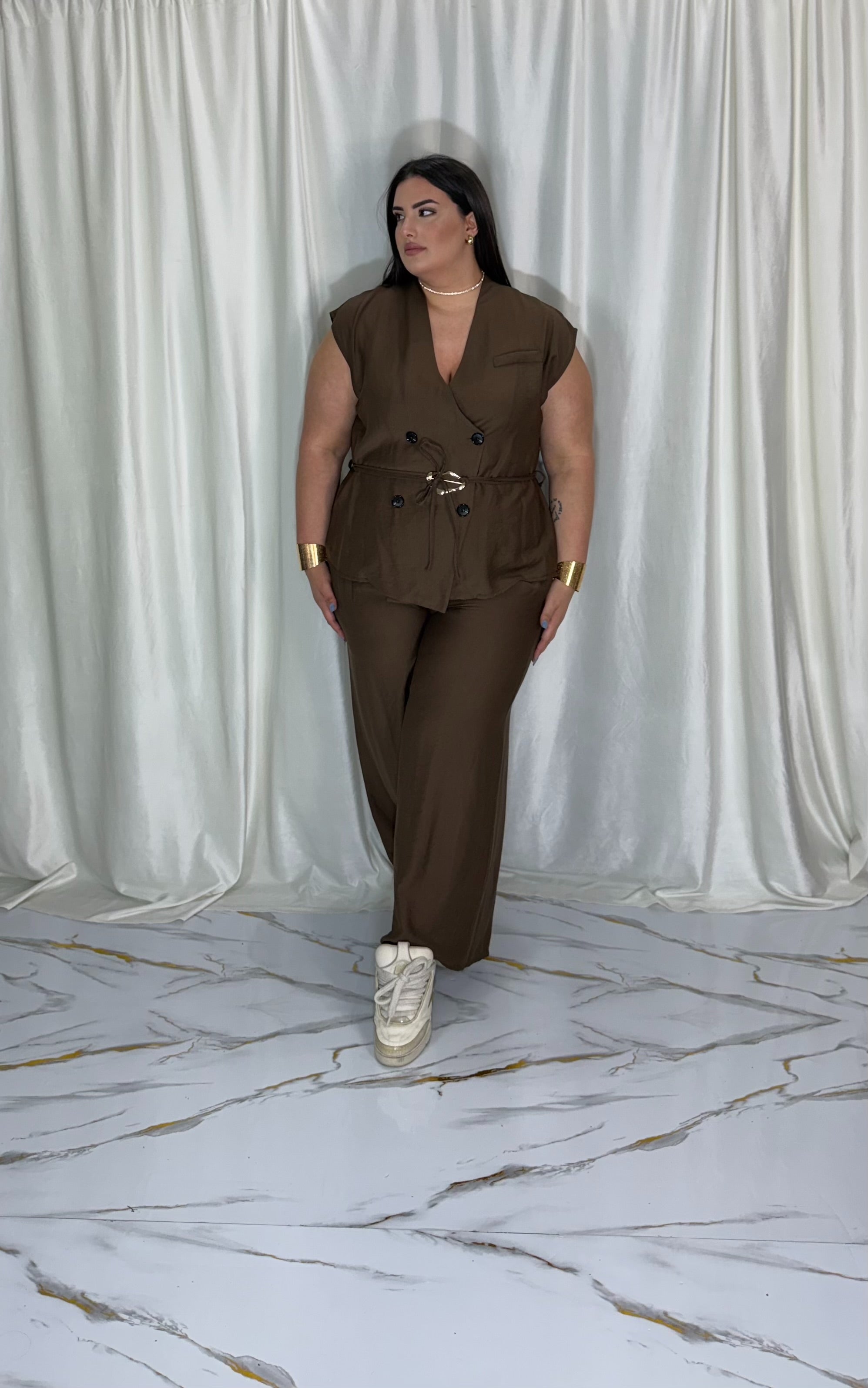 Coordinato Eva marrone