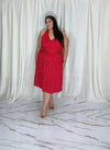 Dress pois rosso