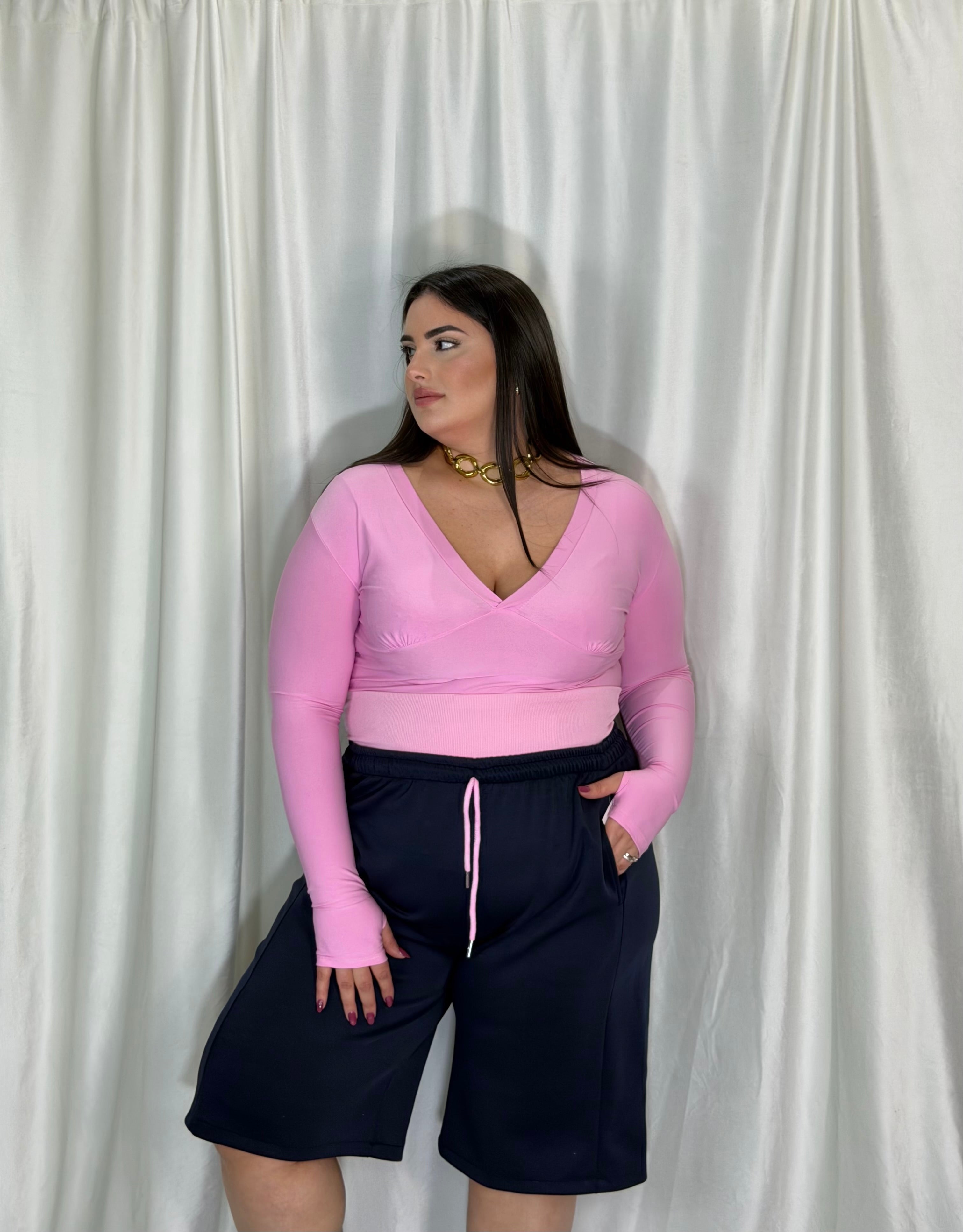 Bermuda Rosanna blu/rosa