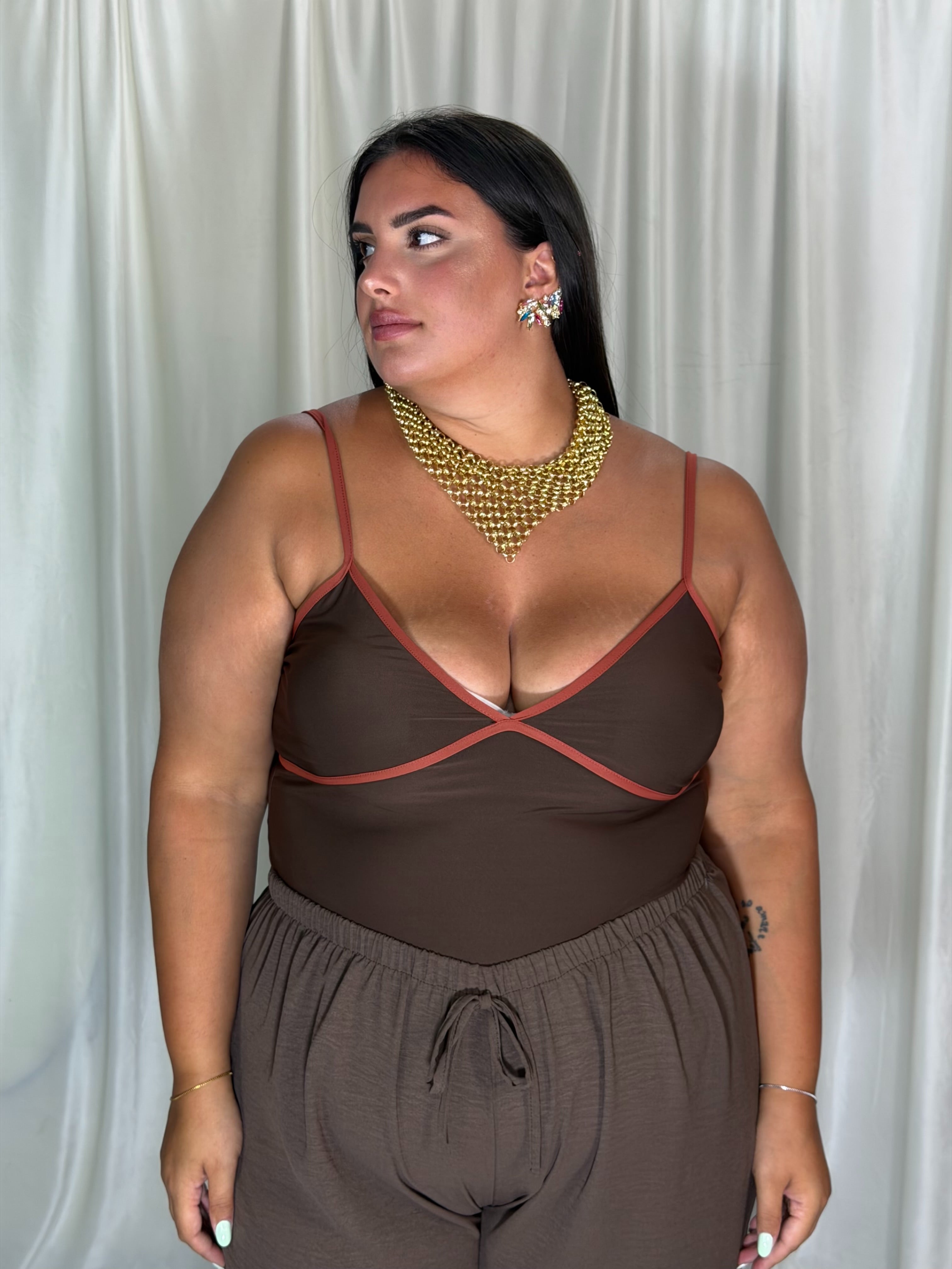 Body Ludovica marrone/ruggine