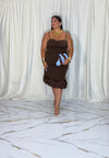 Dress Melania marrone