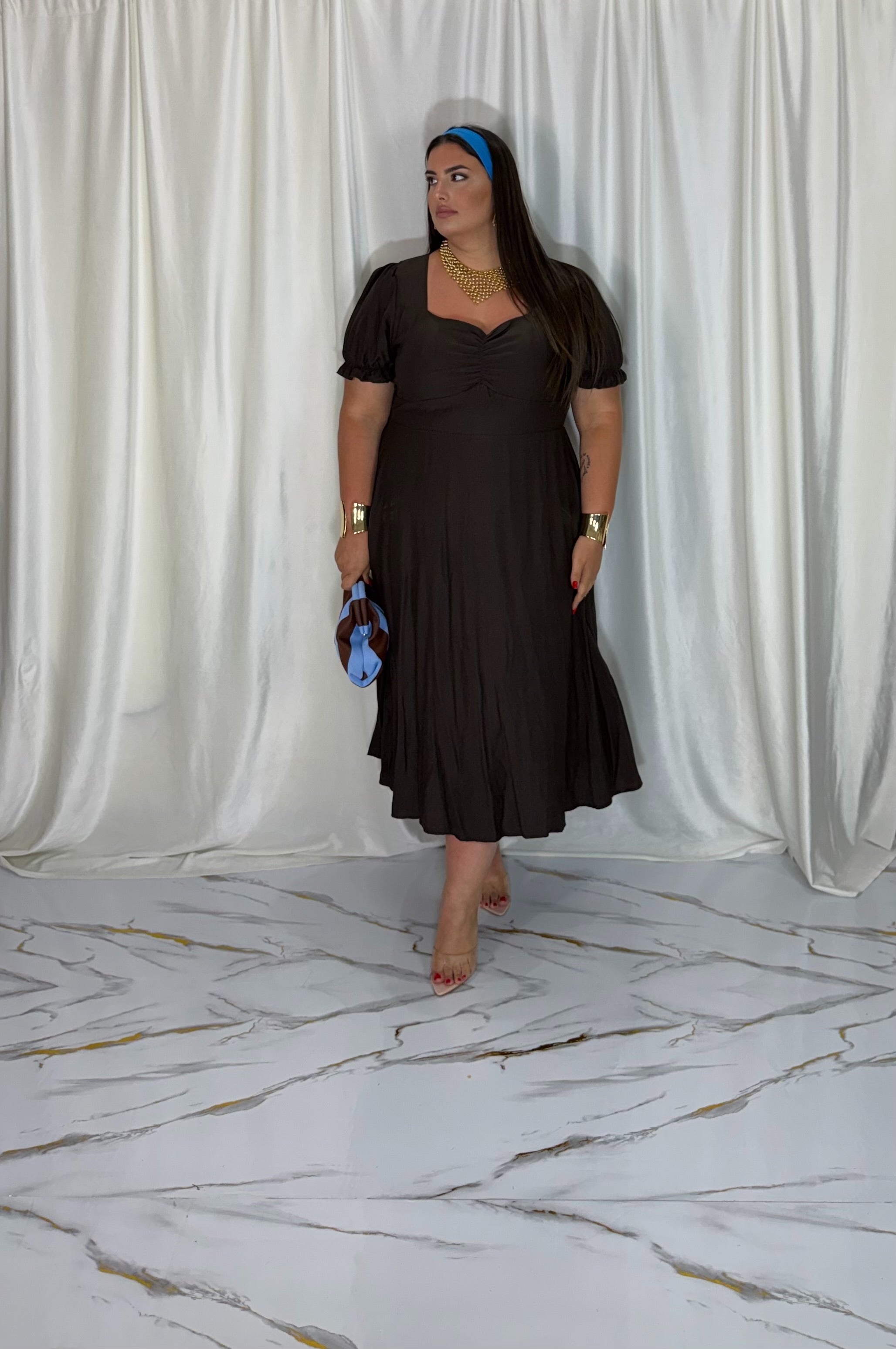 Dress alexia marrone