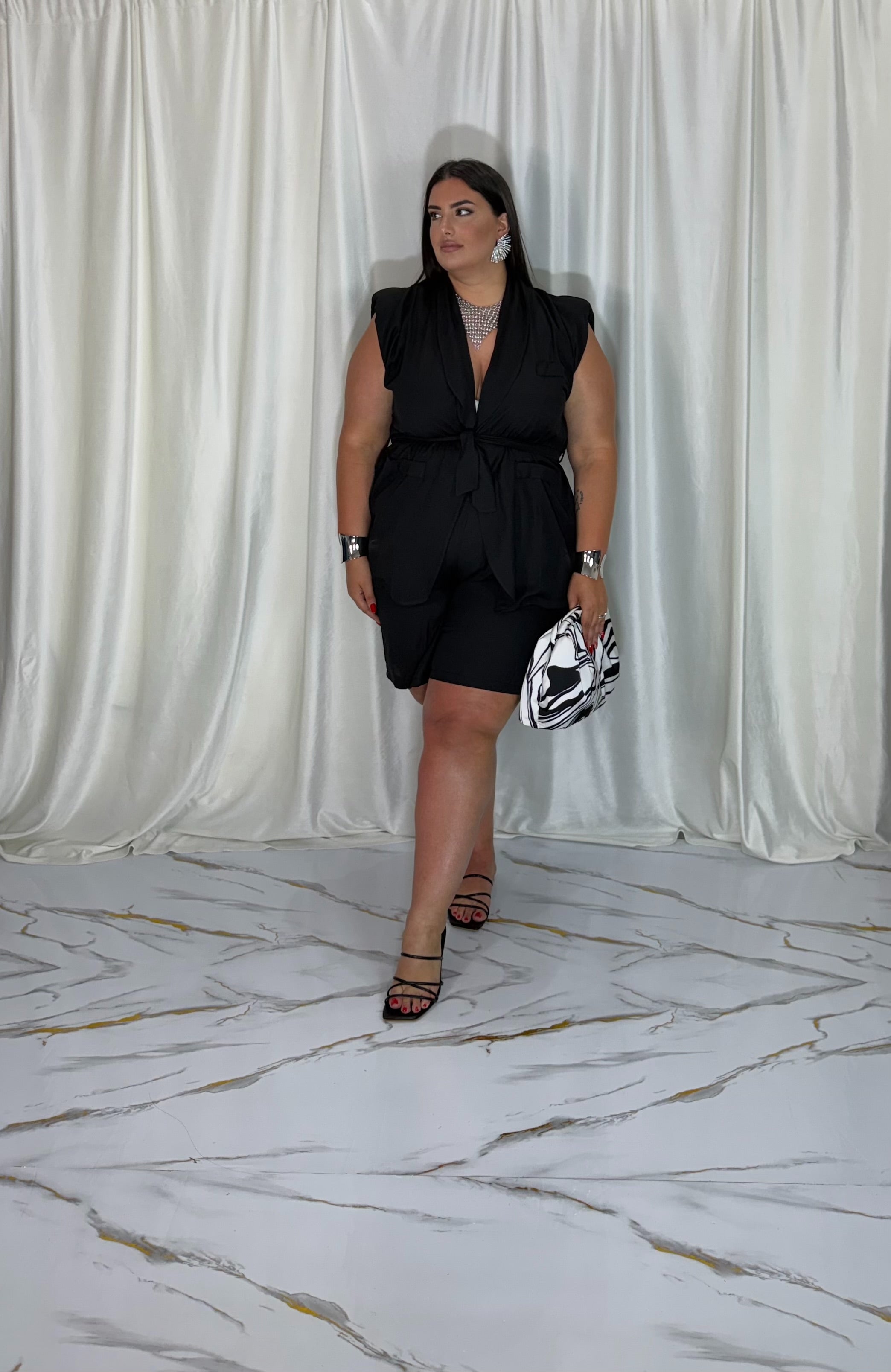 Coordinato Debora nero