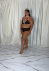 Costume cataleya marrone/rosa