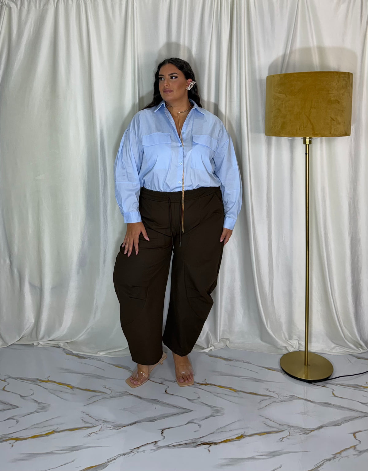 Pantalone ballon Mara marrone