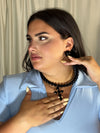 Orecchini perla nera