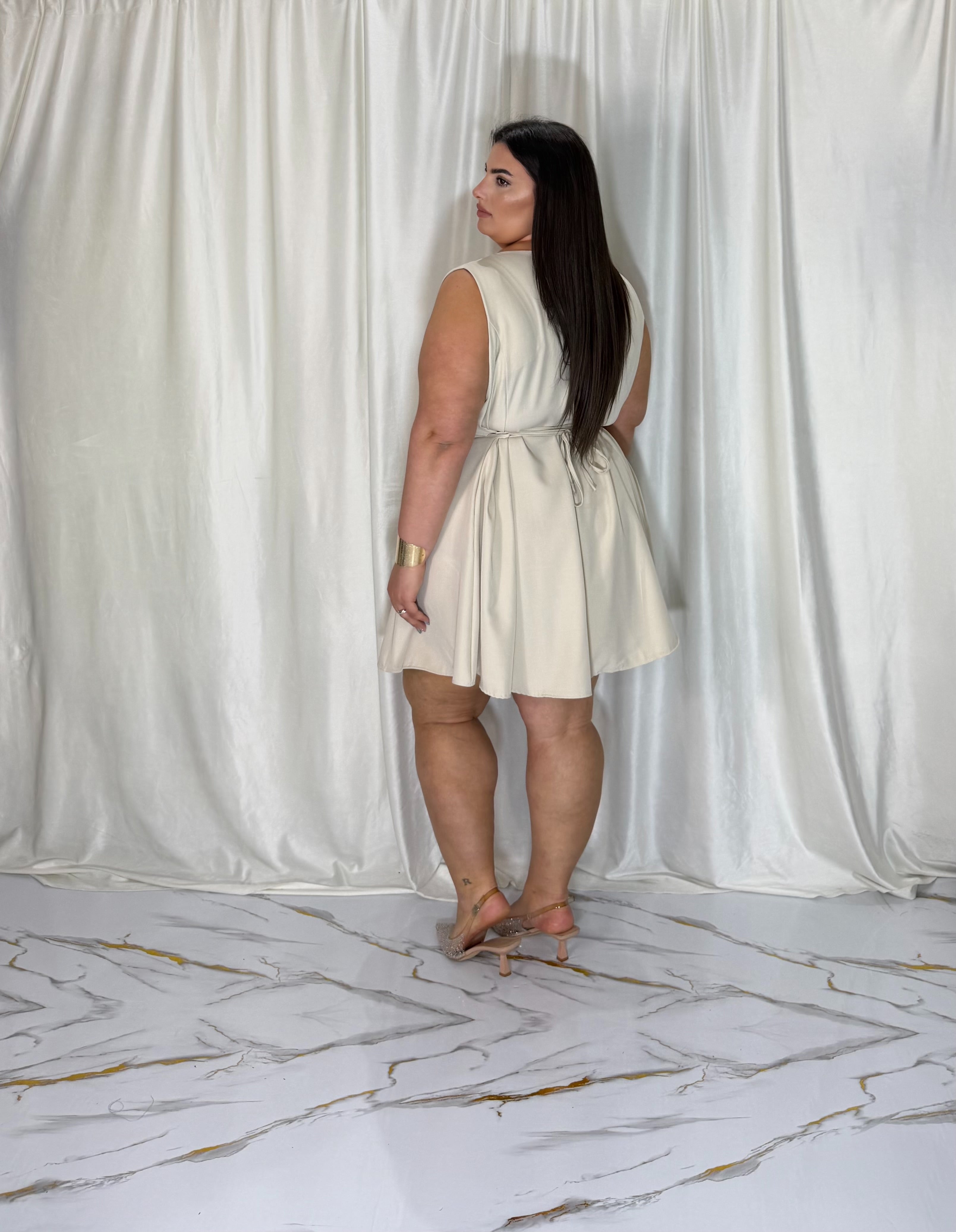 Dress a campana panna