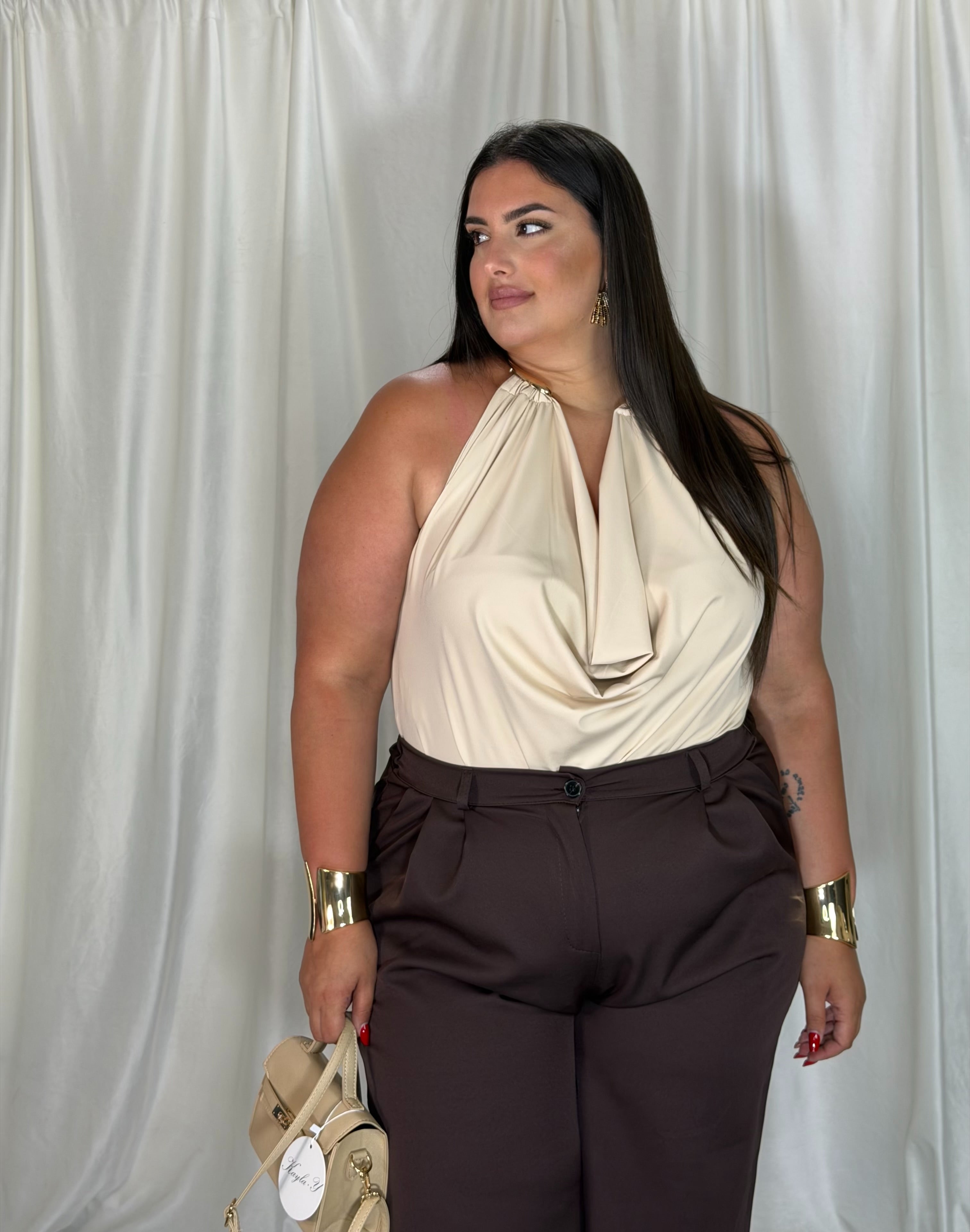 Body collana Gold beige