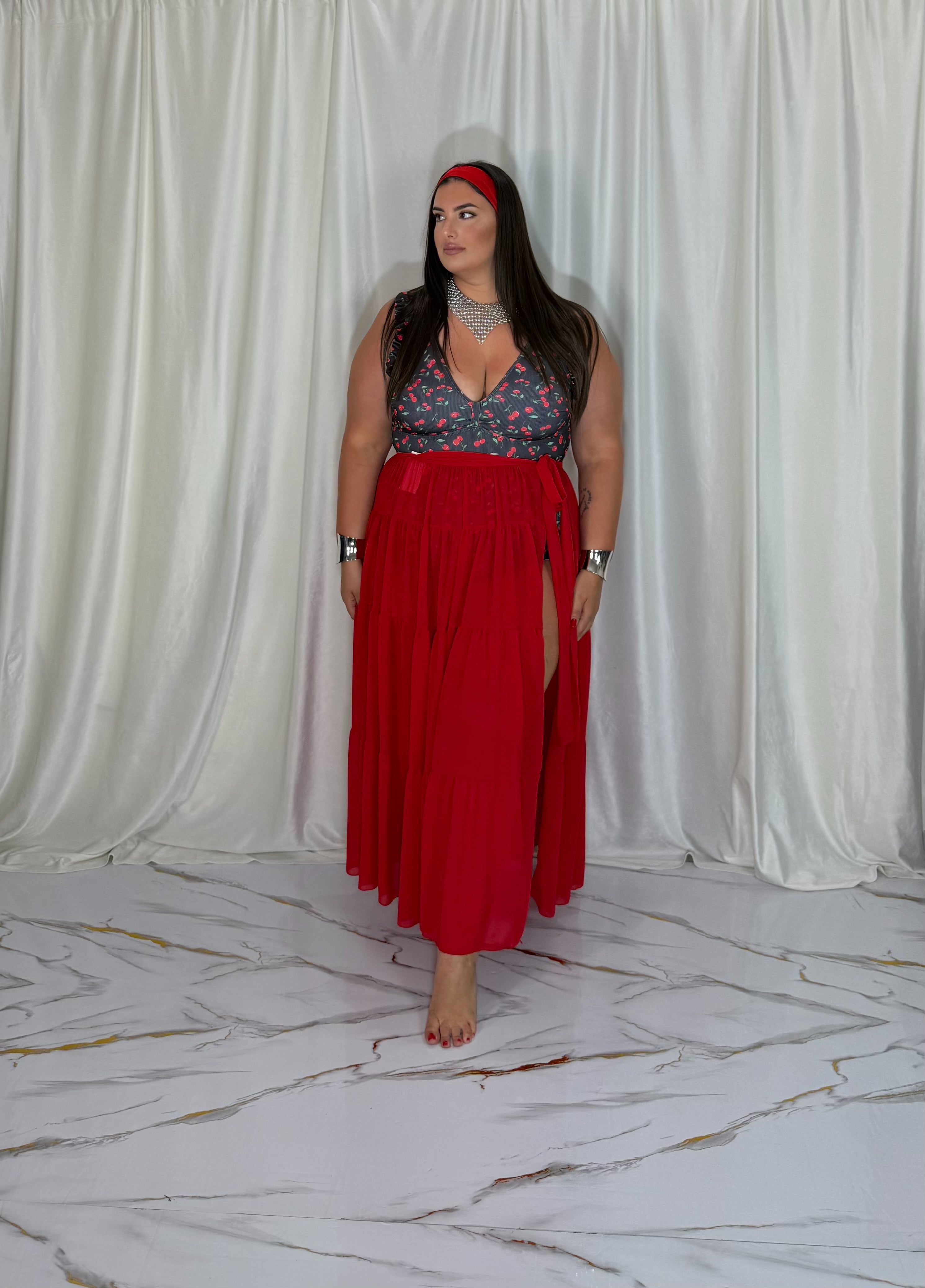 Costume intero cherry nero