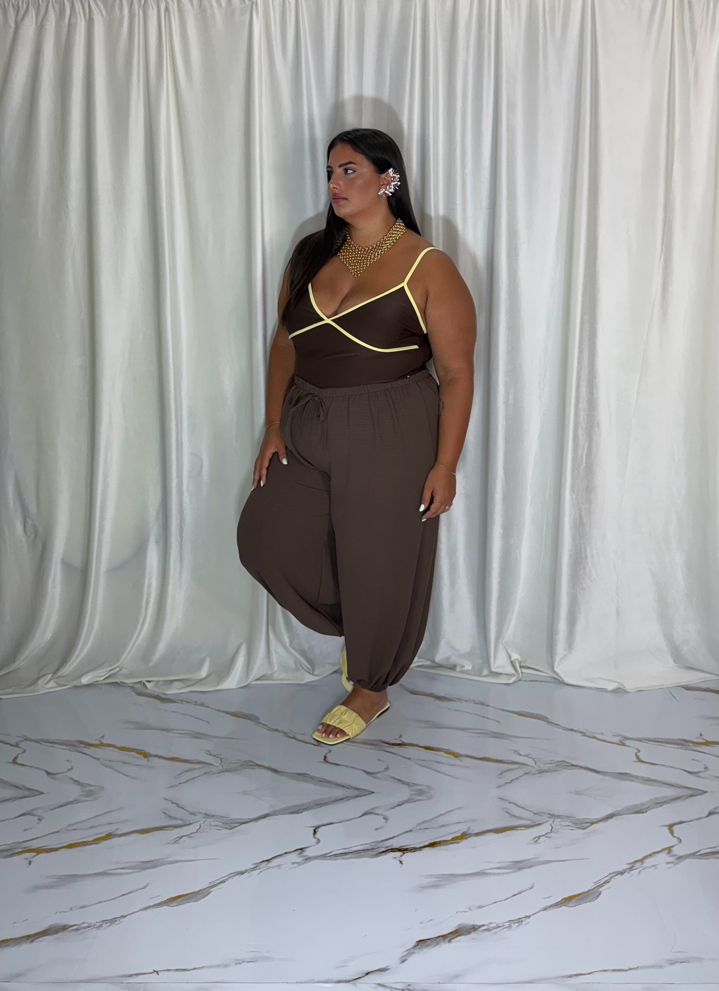 Pantalone Denise marrone
