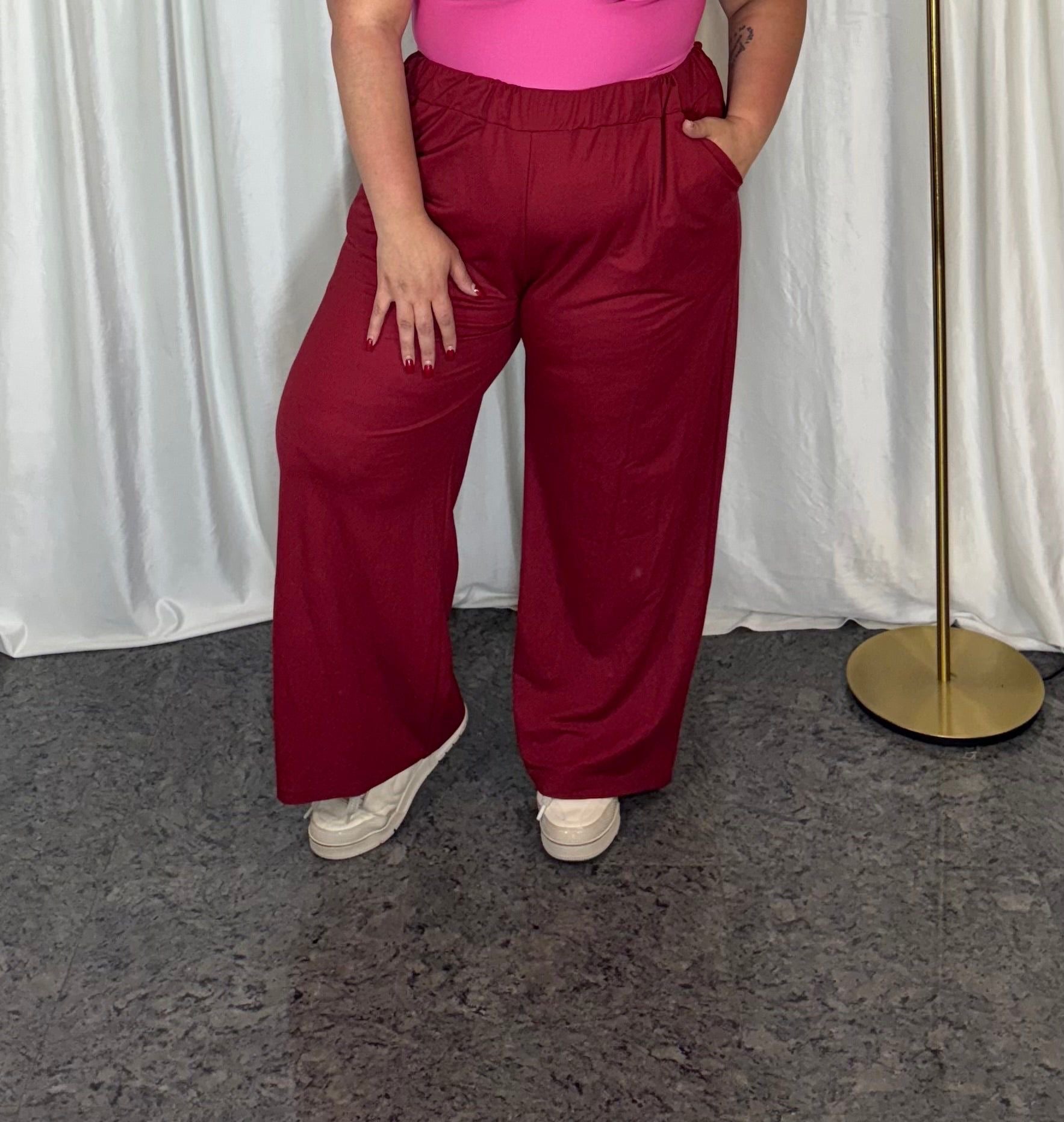 Pantalone maila bordo