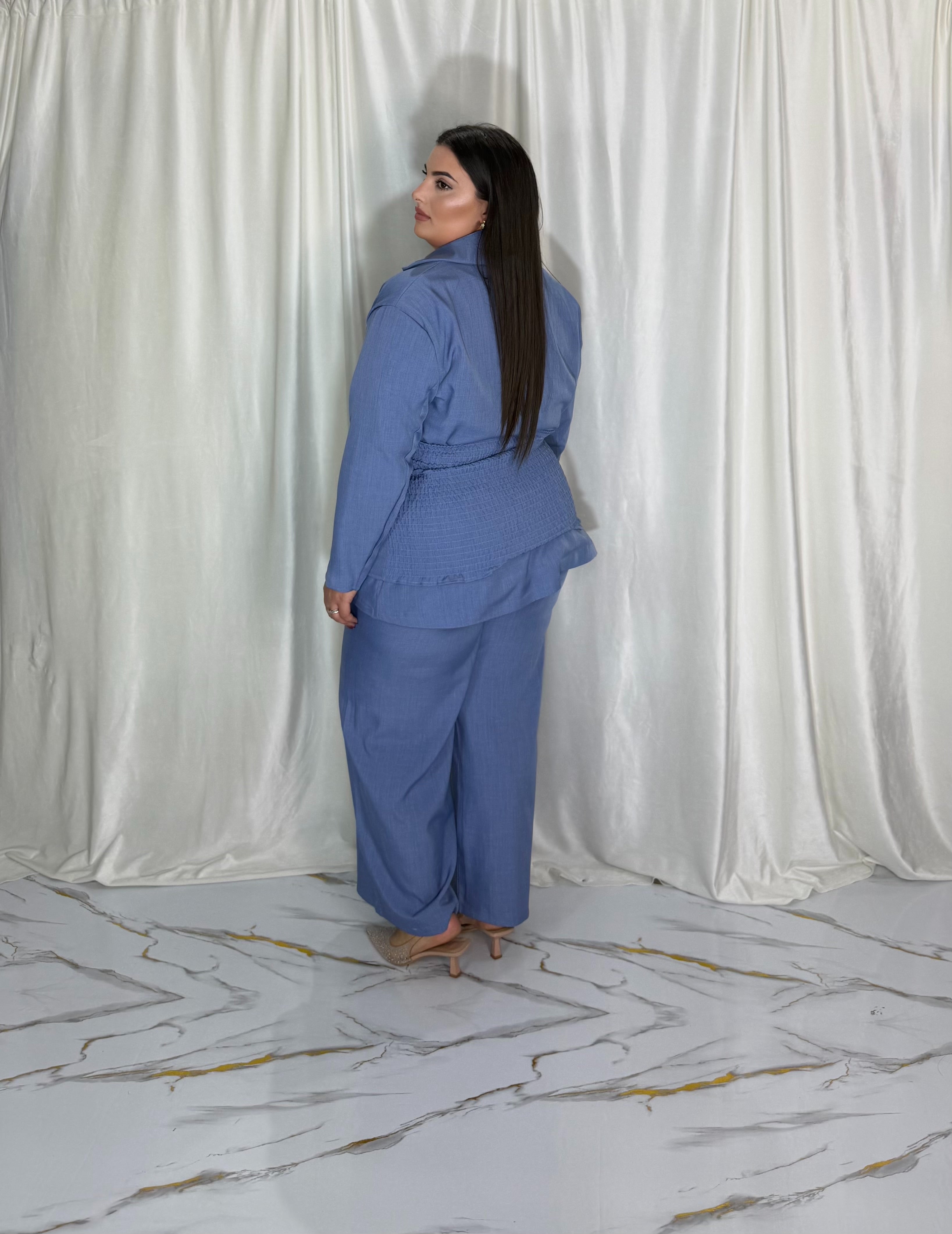 Tailleur Fatima celeste