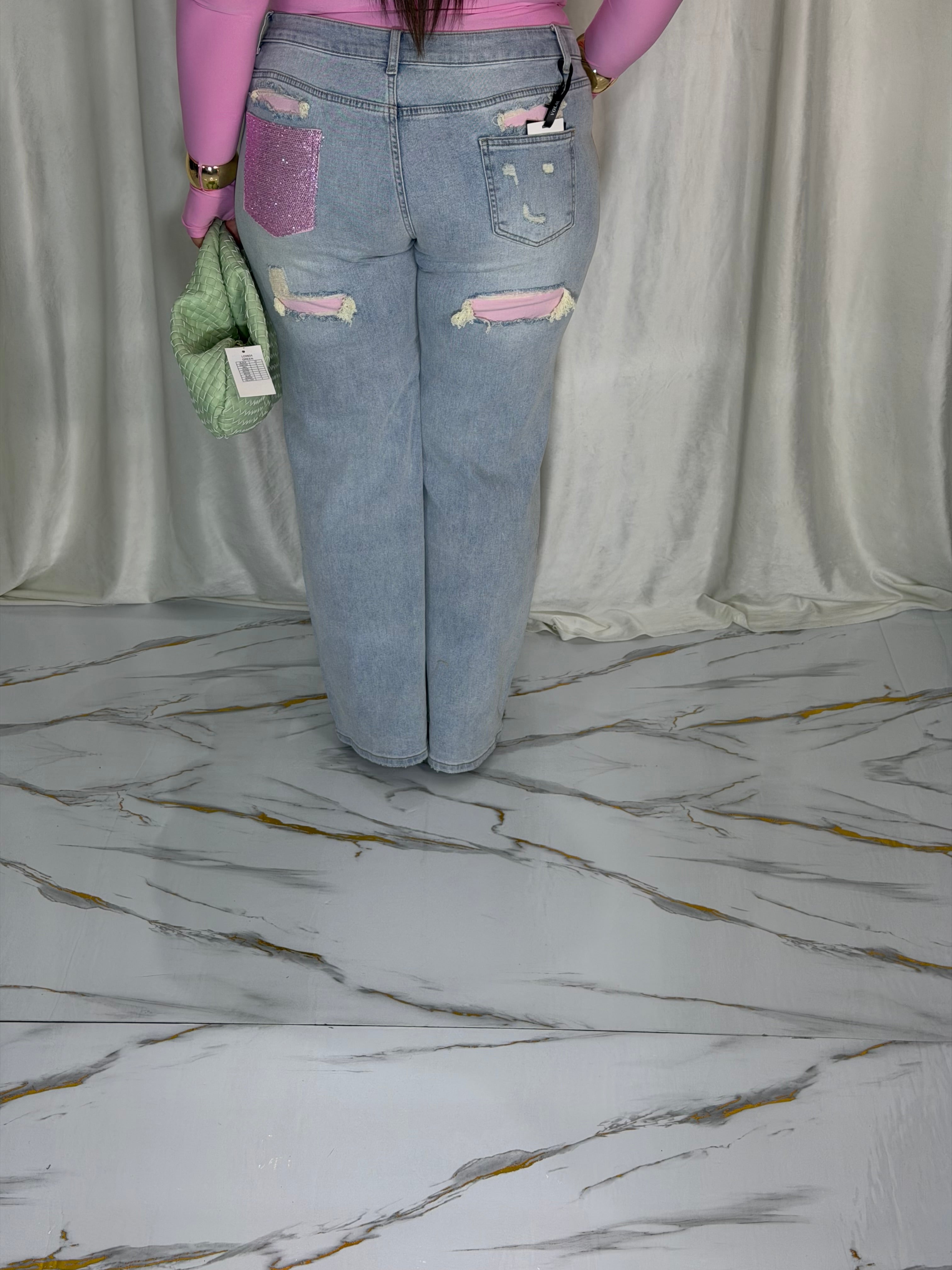 Jeans barbie rosa