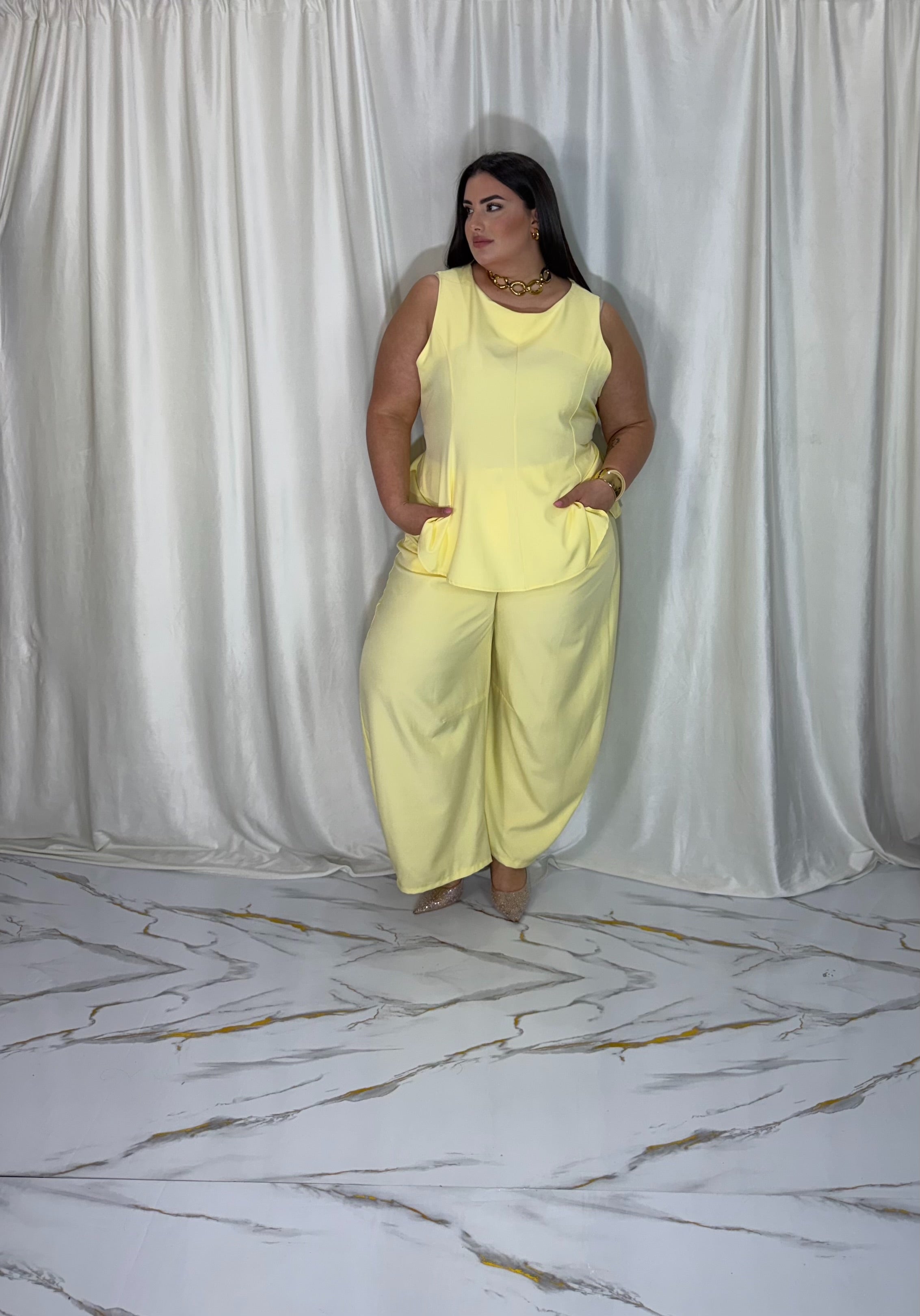 Coordinato ginny giallo