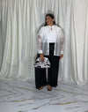 Camicia trasparente bianca