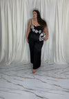 Pantalone satin nero