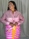Camicia trasparente rosa