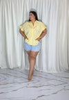 Bermuda in jeans treccia