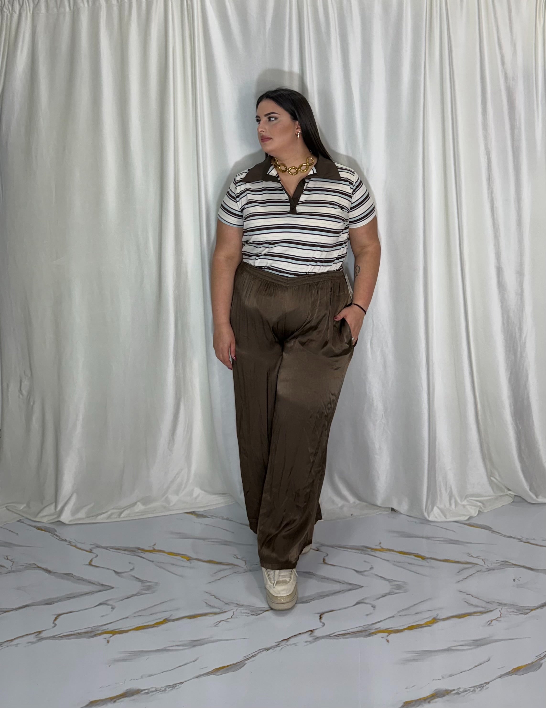 Pantalone Flavia marrone