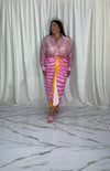Gonna pareo lunga rosa