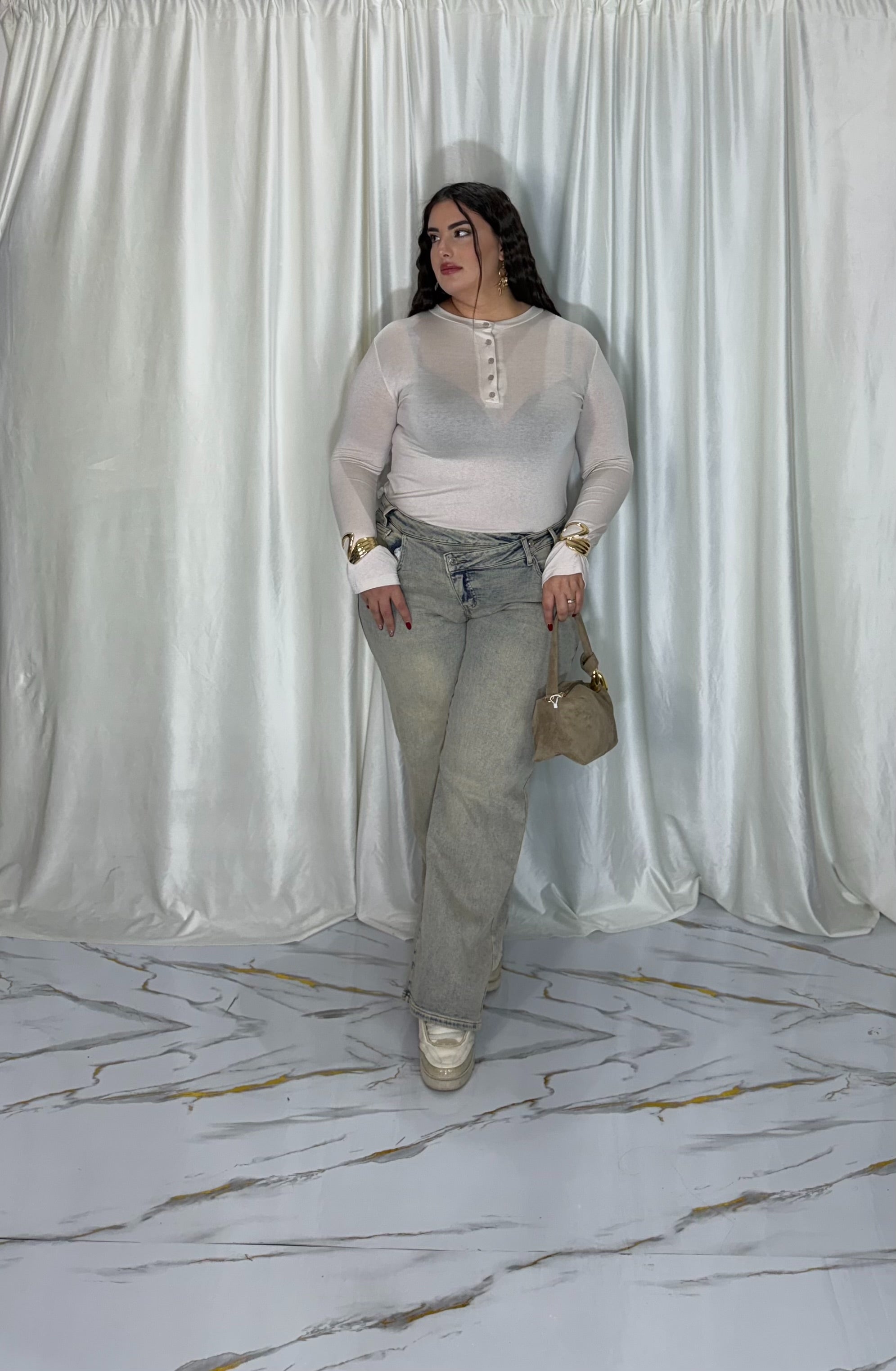 Jeans doppio bottone