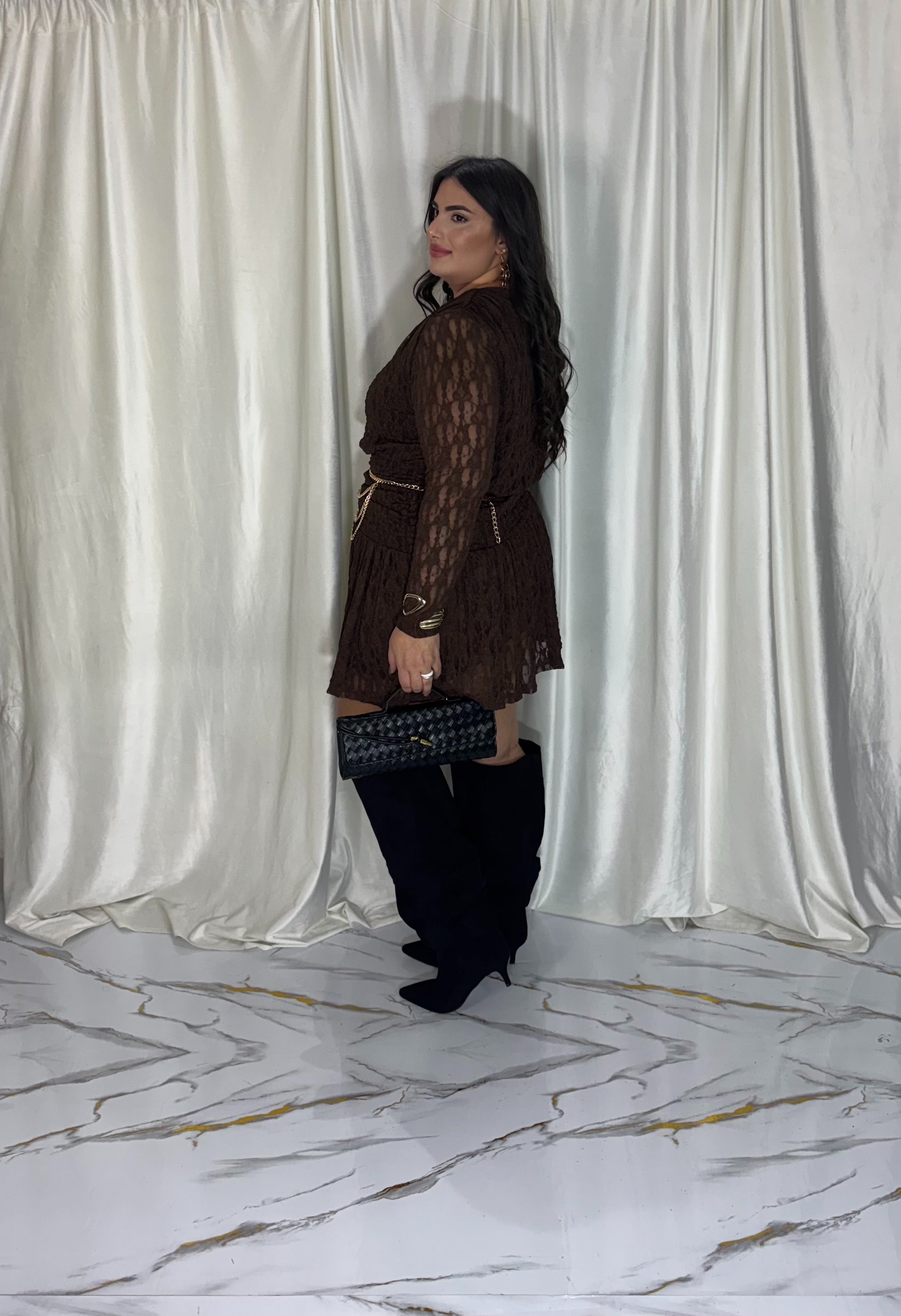 Dress Carmen marrone