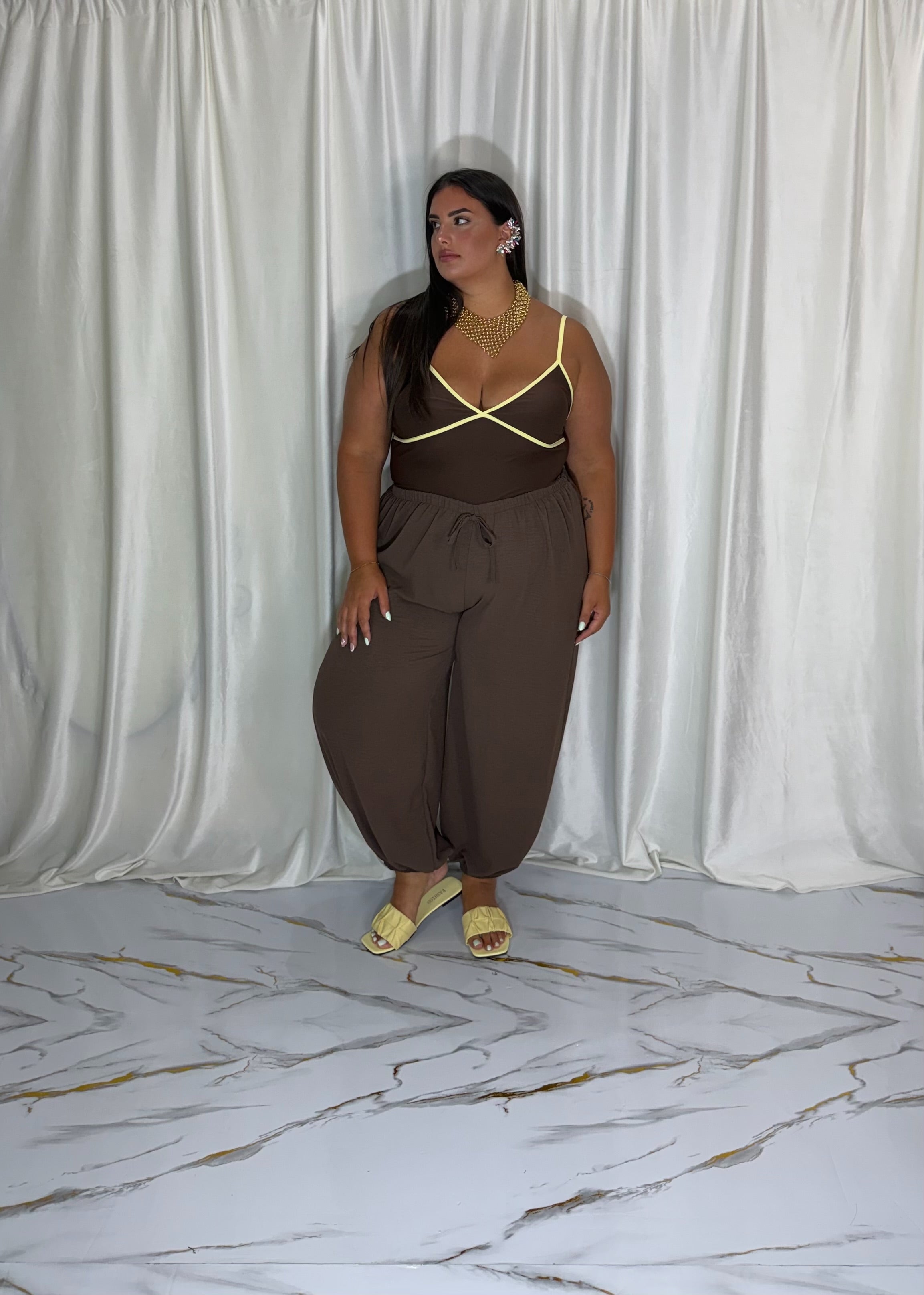 Pantalone Denise marrone